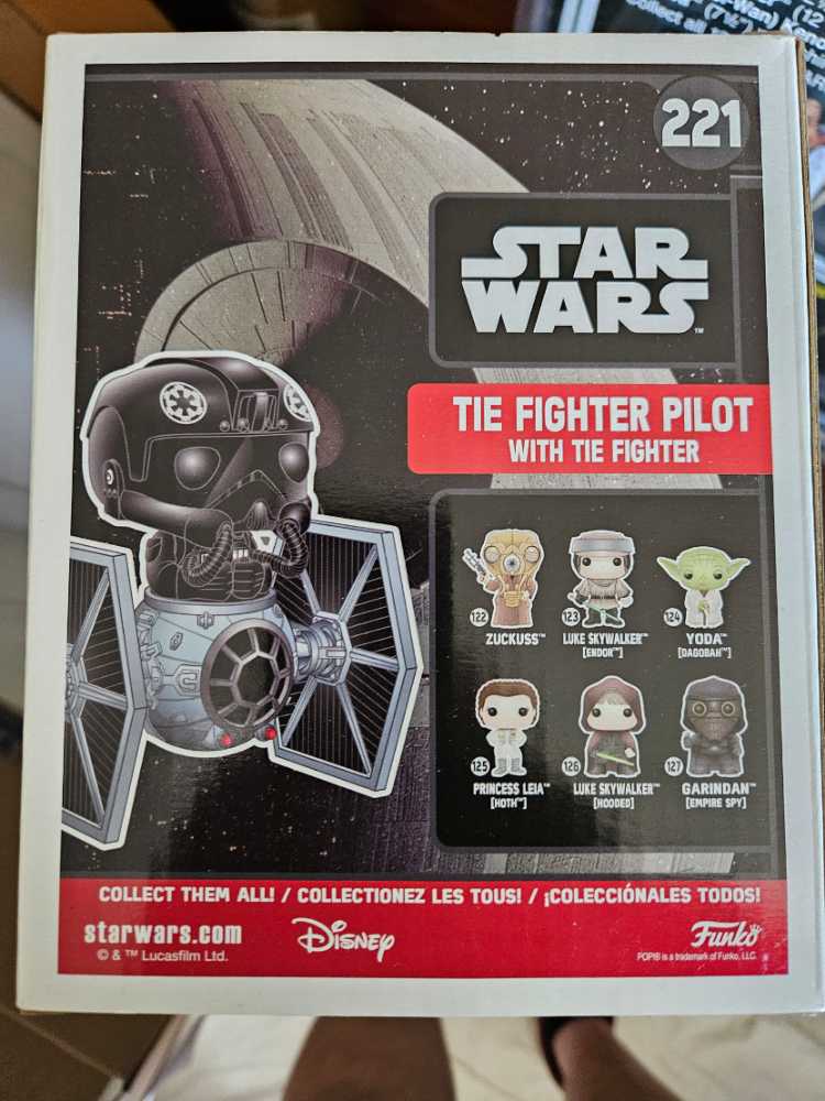 #221 Tie Fighter Pilot & Tie Fighter - Funko (Funko Pop!) action figure collectible [Barcode 889698201063] - Main Image 2