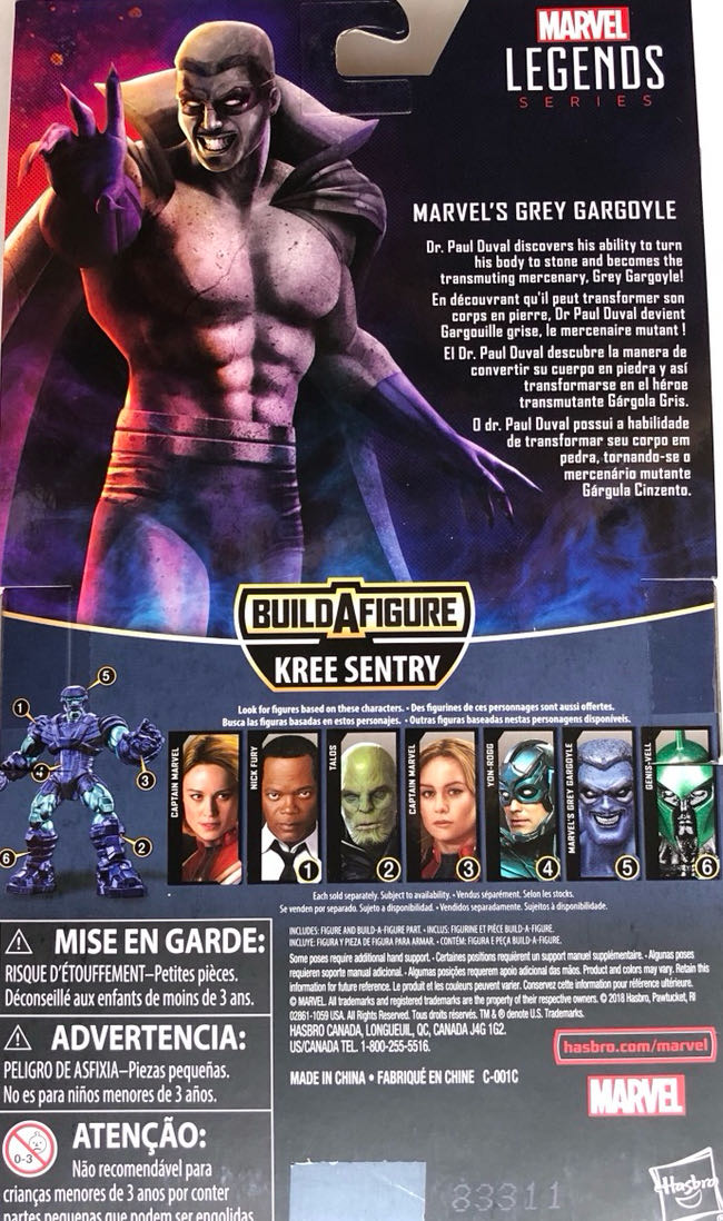 Marvel Legends Grey Gargoyle - Hasbro (Marvel Legends) action figure collectible [Barcode 630509775477] - Main Image 4