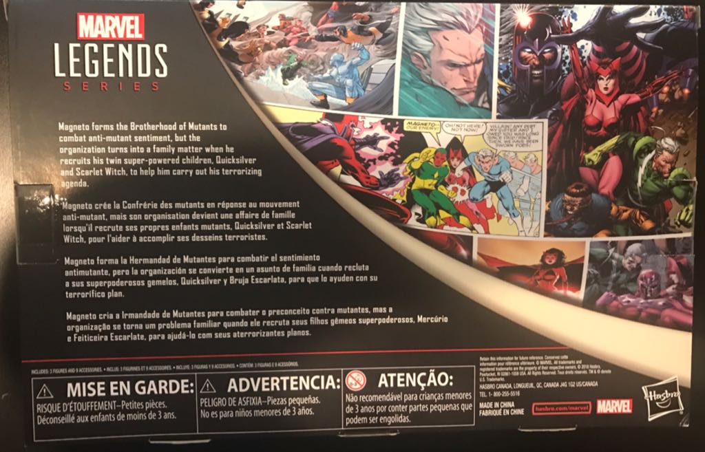 Quicksilver, Magneto, & Scarlet Witch - Hasbro (Marvel Legends) action figure collectible [Barcode 630509821501] - Main Image 2
