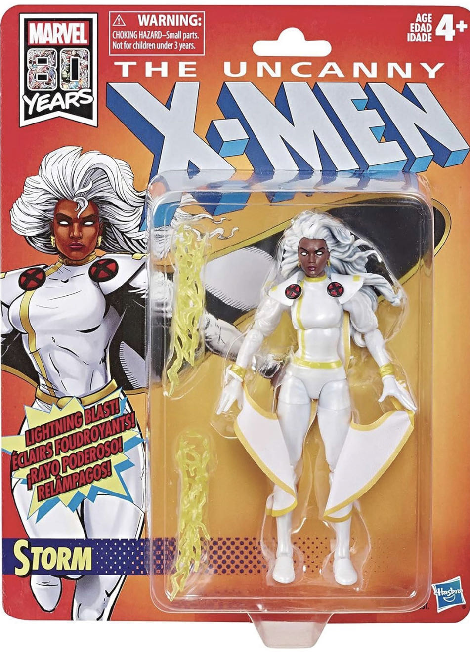 X-Men STORM (White) Retro - Hasbro (Marvel Legends Retro Series) action figure collectible [Barcode 630509825783] - Main Image 3