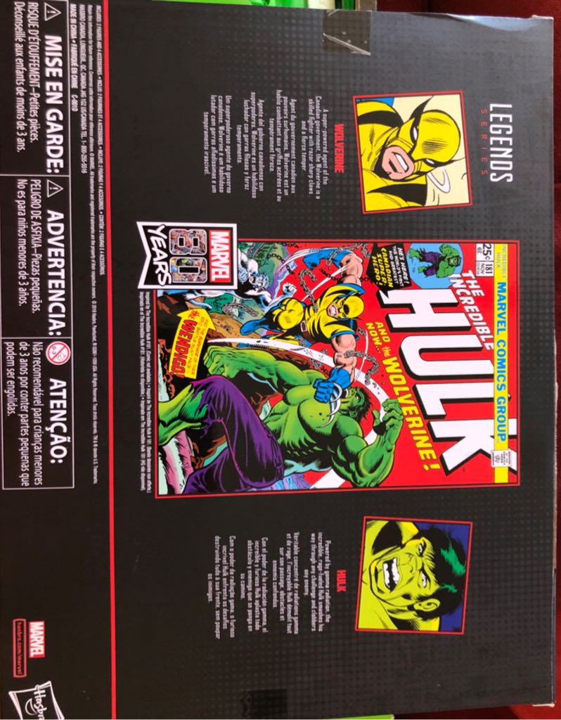 Marvel Legends Marvel’s 80th Year Anniversary Wolverine VS Hulk - Hasbro (Marvel Legends Comics/Cartoons) action figure collectible [Barcode 630509847457] - Main Image 2