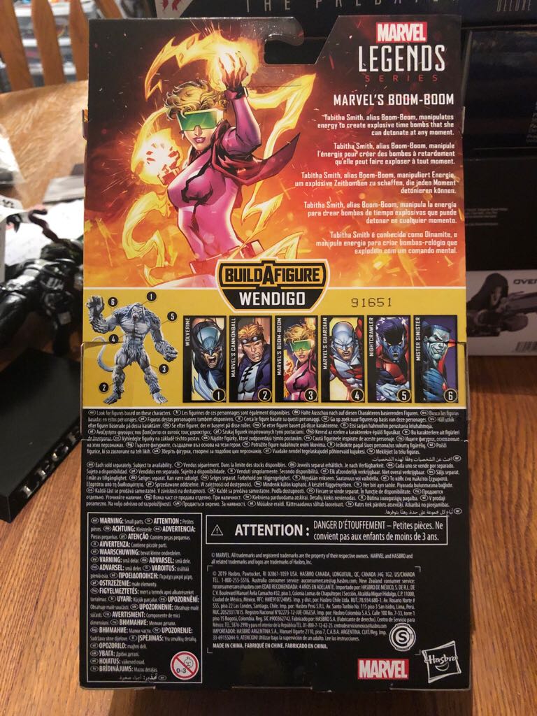 Boom-Boom - Hasbro (Marvel Legends-BAF Wendigo) action figure collectible [Barcode 630509825417] - Main Image 2