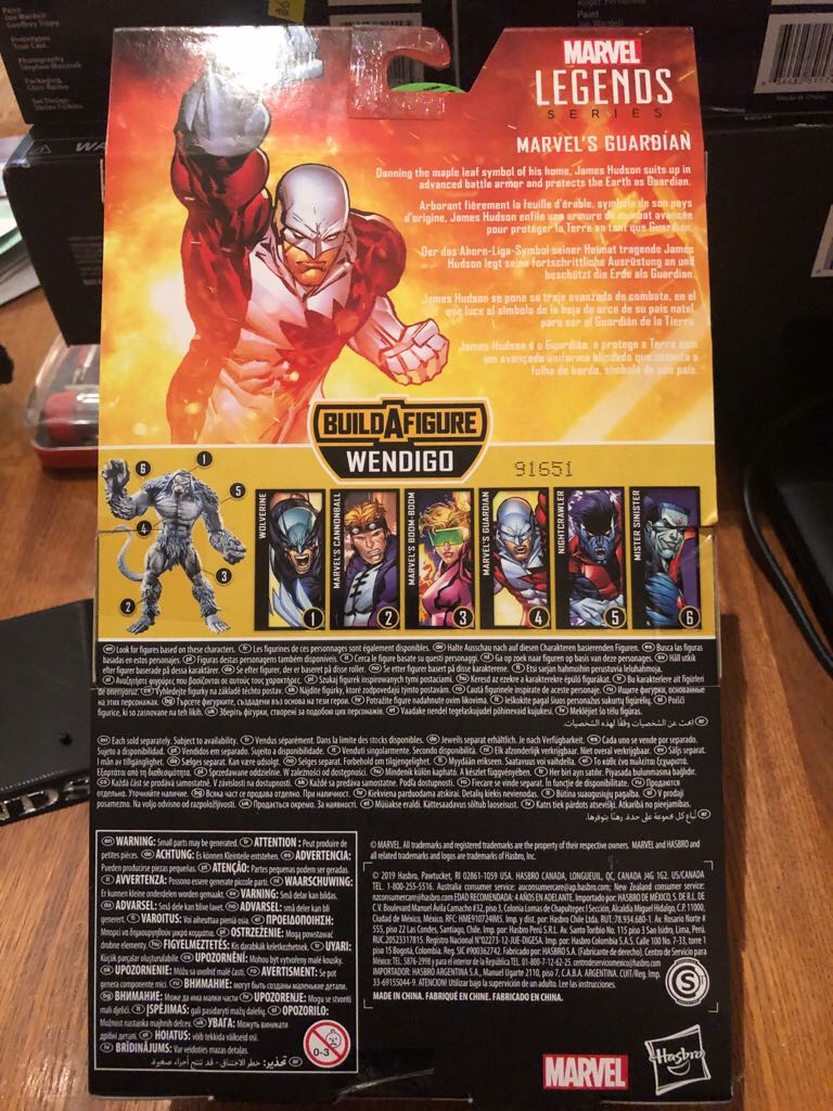 Marvel Legends-Guardian - Hasbro (Marvel Legends Wendigo Series) action figure collectible [Barcode 630509825394] - Main Image 2