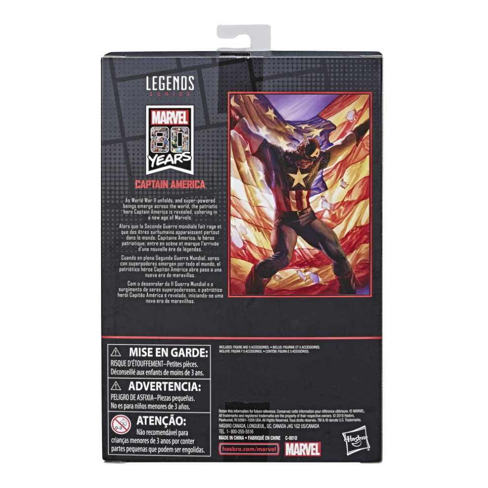 Captain America - Hasbro (Marvel Legends 80 Years) action figure collectible [Barcode 630509833573] - Main Image 4