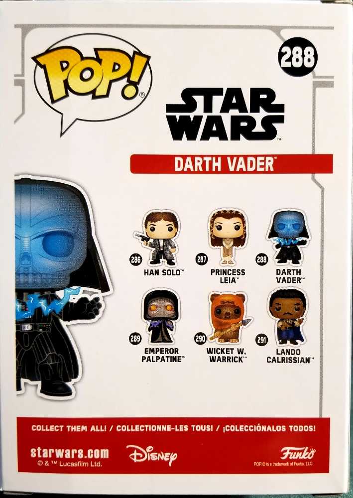 Pops Darth Vader (Electrocuted) - Funko Pop Star Wars (Star Wars Funko Pop!) action figure collectible [Barcode 889698375276] - Main Image 2