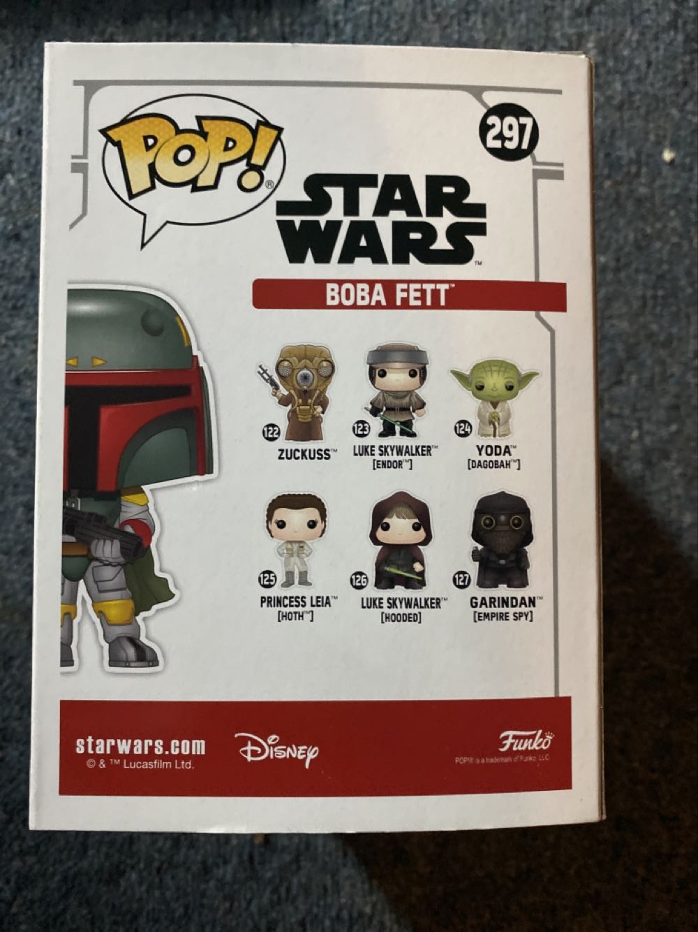 Pop Boba Fett Green Chrome 2019 Convention - Funko Pop action figure collectible [Barcode 889698419017] - Main Image 2