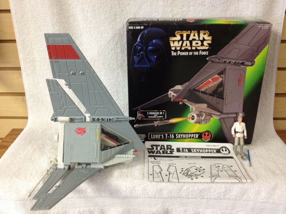 Luke’s T-16 Skyhopper - Star Wars Power Of The Force - Hasbo / Kenner (Star Wars) action figure collectible [Barcode 076281696638] - Main Image 2
