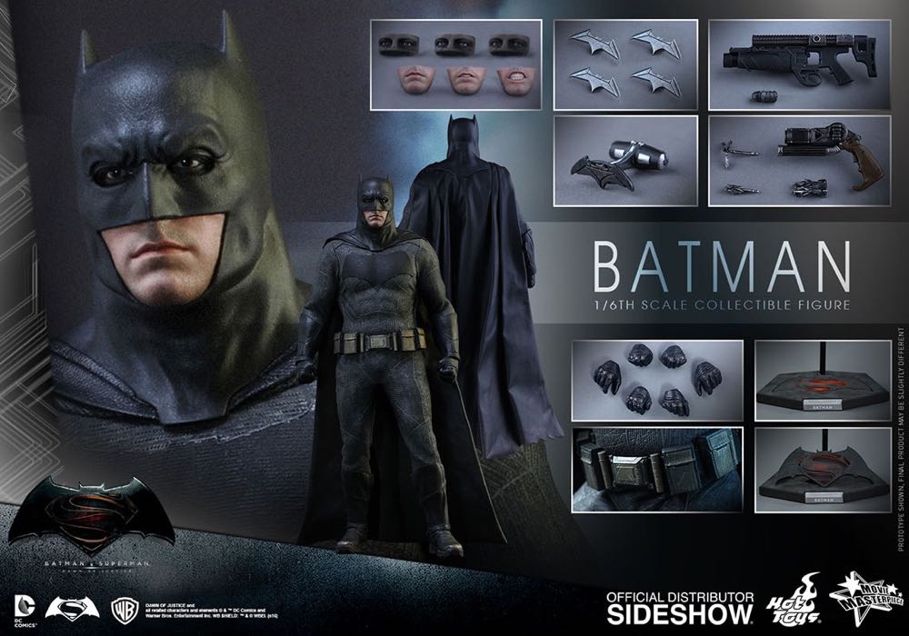 Batman : Ben Affleck - Hot Toys (DC Movies) action figure collectible - Main Image 3