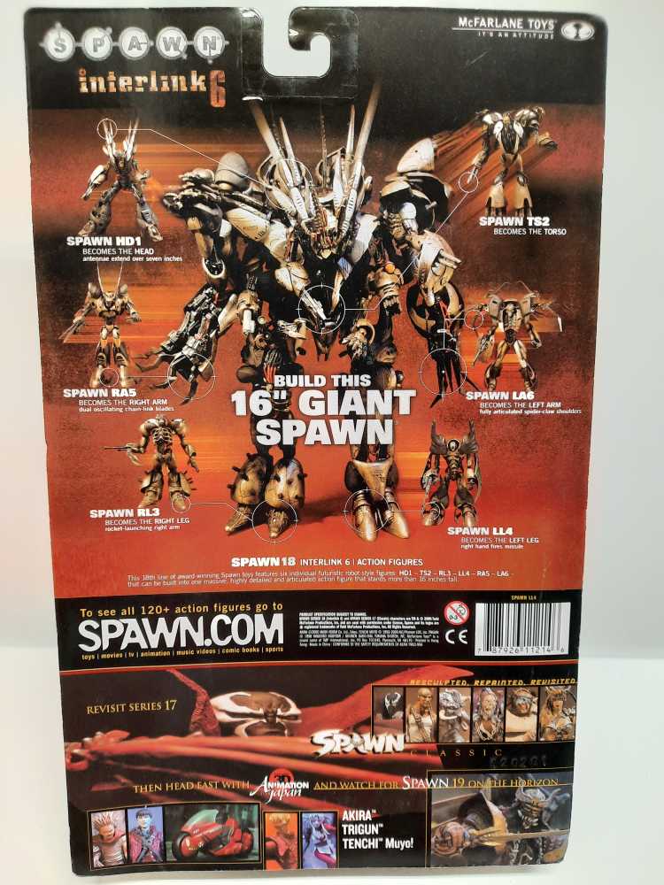 Interlink LL-4  (Spawn: Interlink: 6”) action figure collectible [Barcode 787926112146] - Main Image 2