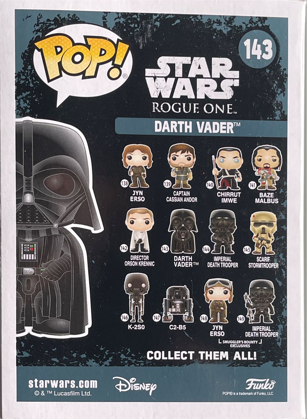 Darth Vader Funko Pop - Funko (Rogue One : A Star Wars Story) action figure collectible [Barcode 889698104630] - Main Image 2
