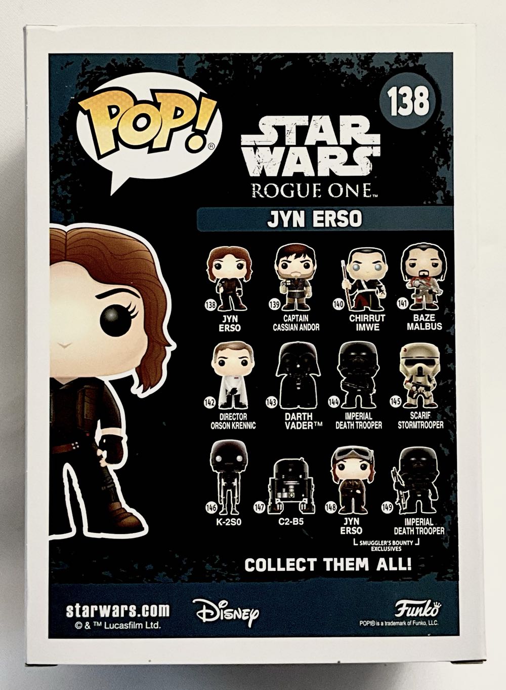 #138 Jyn Erso - Funko (Funko Pop!) action figure collectible [Barcode 889698104494] - Main Image 2