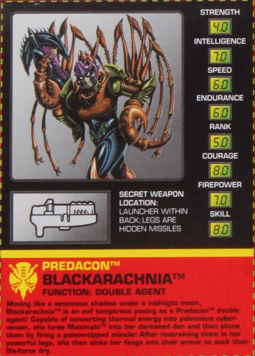 Blackarachnia  (Transformers Beast Wars) action figure collectible - Main Image 2