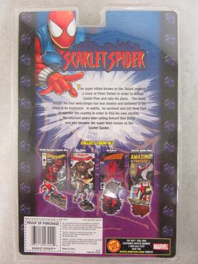 Toybiz Spider-man Classics Series I Scarlet Spider - Toy Biz (Spider-Man Classic) action figure collectible [Barcode 035112470229] - Main Image 2