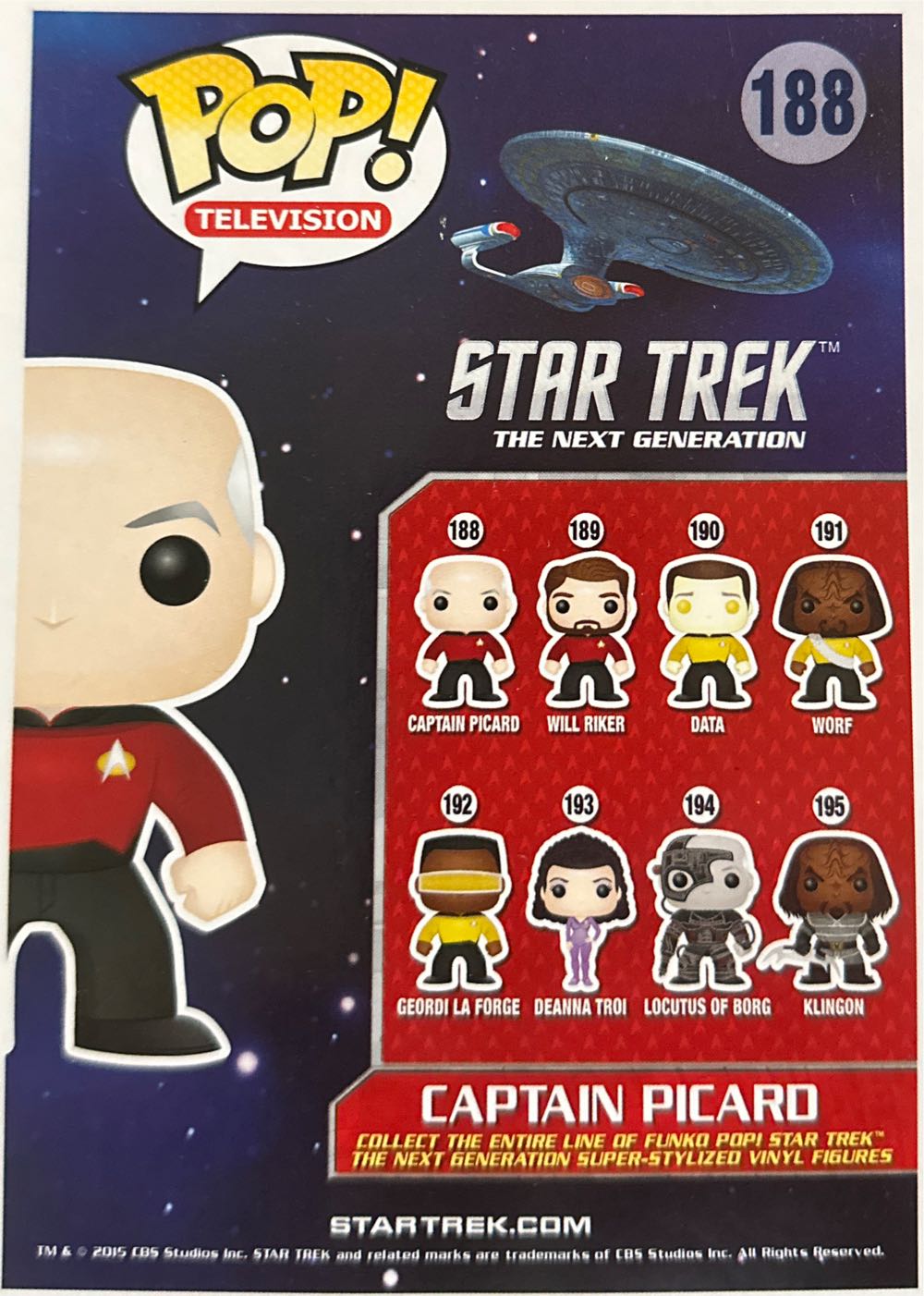 Star Trek The Next Generation Captain Picard  action figure collectible [Barcode 849803049003] - Main Image 2