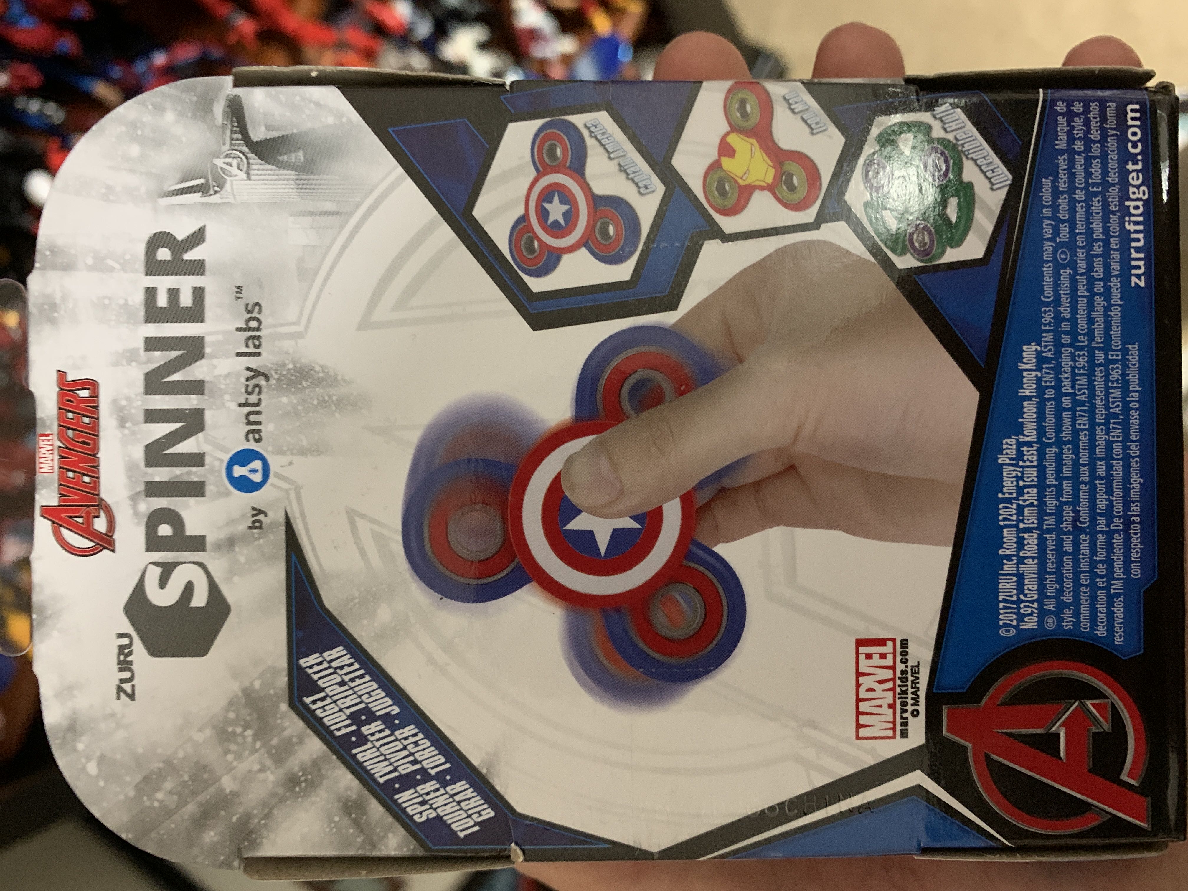 Avengers Fidget Spinner - Antsy Labs (Avengers) action figure collectible [Barcode 845218020668] - Main Image 2