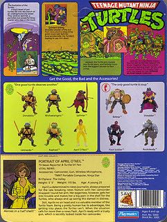 Aprile O’neil (Orange & Blue With Press) - Playmates Toys (Teenage Mutant Ninja Turtles) action figure collectible - Main Image 2