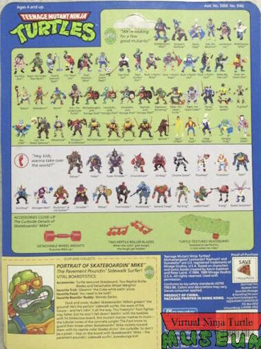 Skateboardin’ Mike - Playmates Toys (Teenage Mutant Ninja Turtles) action figure collectible - Main Image 2