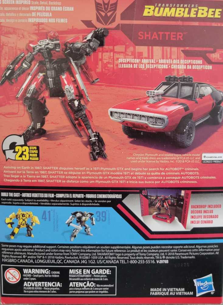 40 Shatter Boxed - Hasbro (Studio Series) action figure collectible [Barcode 630509788835] - Main Image 2