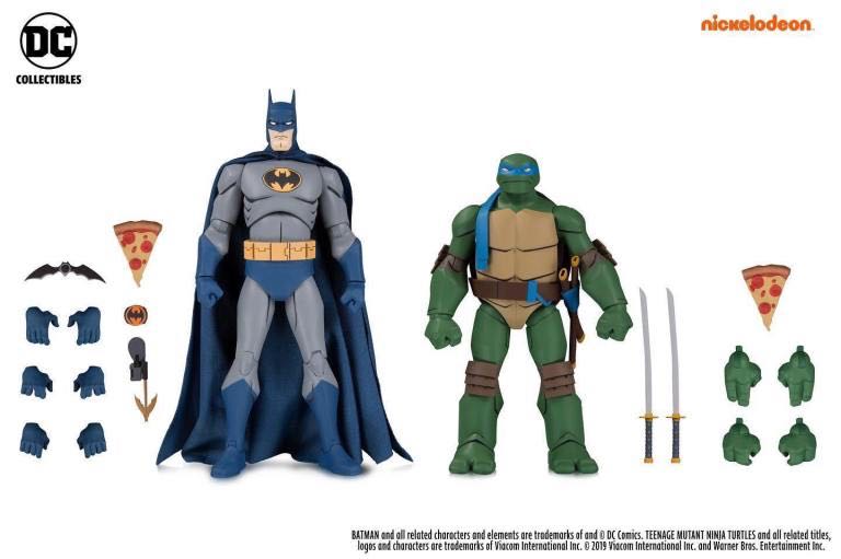 Batman VS TMNT - Batman & Leonardo - DC Collectibles (Batman vs. TMNT) action figure collectible [Barcode 761941355412] - Main Image 2