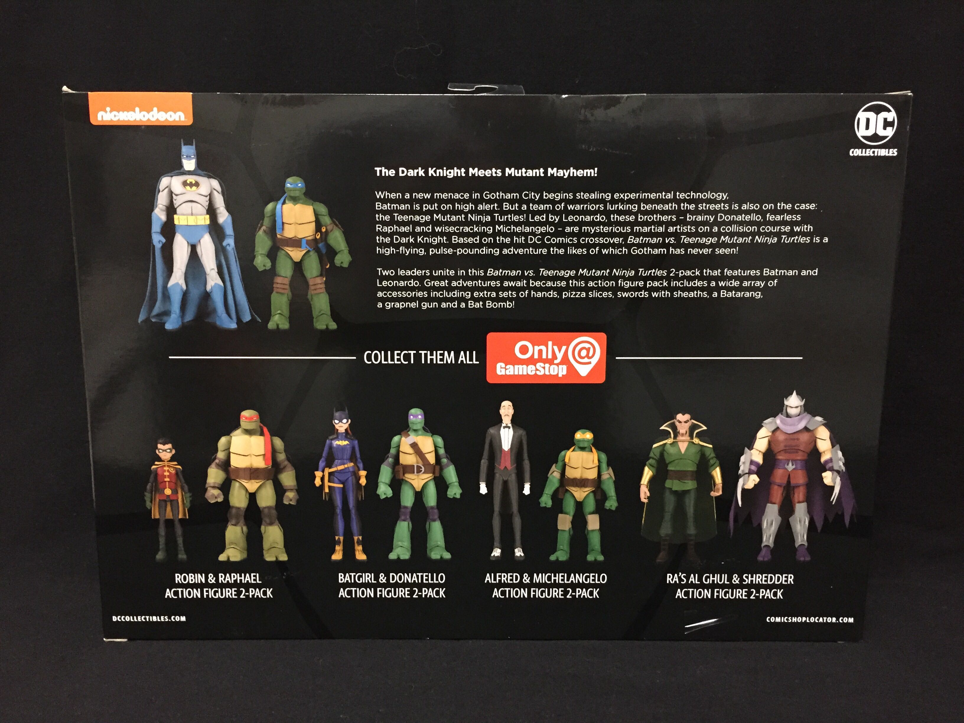 Batman VS TMNT - Batman & Leonardo - DC Collectibles (Batman vs. TMNT) action figure collectible [Barcode 761941355412] - Main Image 3