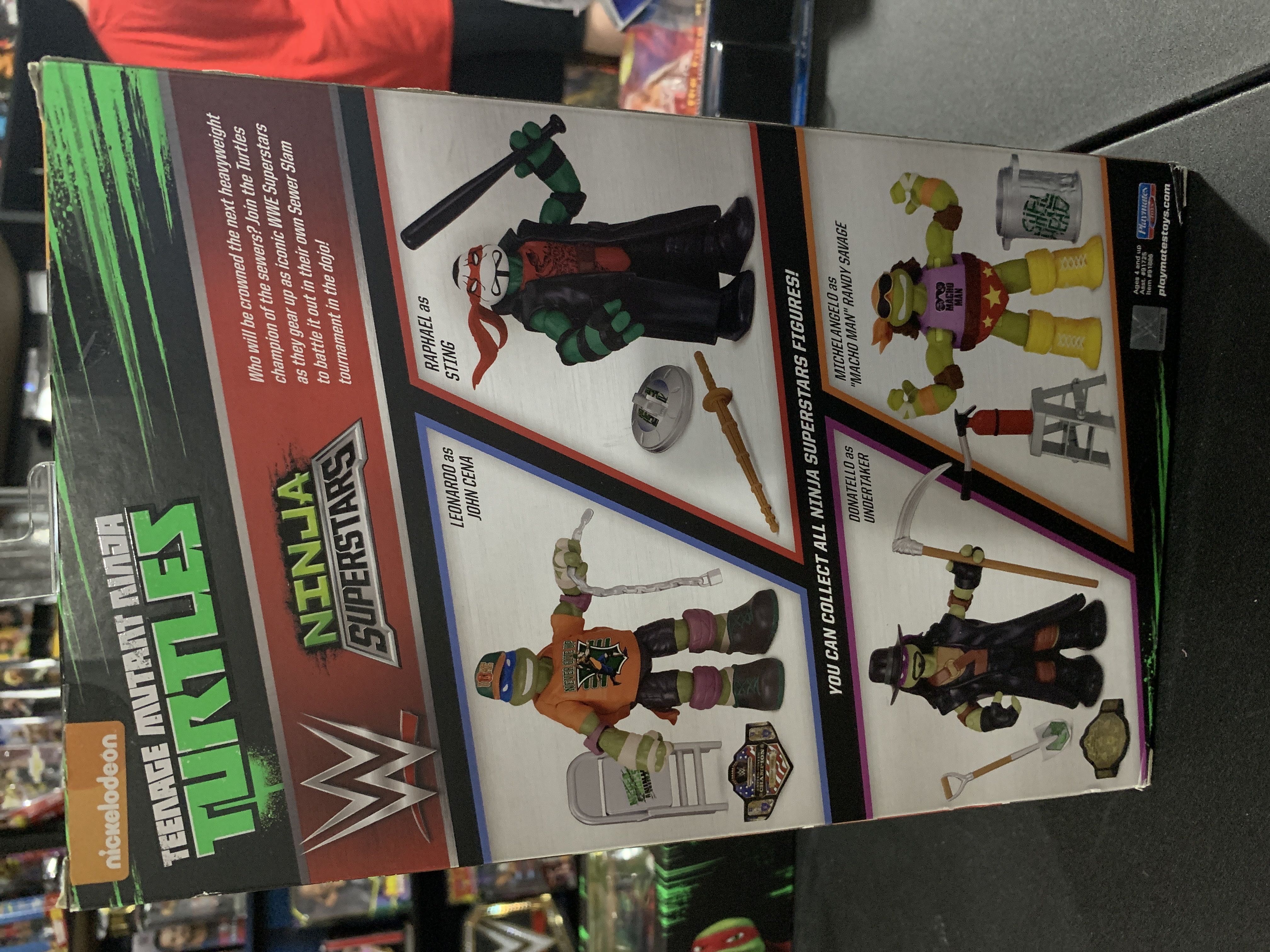 WWE/TMNT Series 1 - Leonardo as John Cena - Viacom (TMNT WWE) action figure collectible [Barcode 043377918868] - Main Image 2