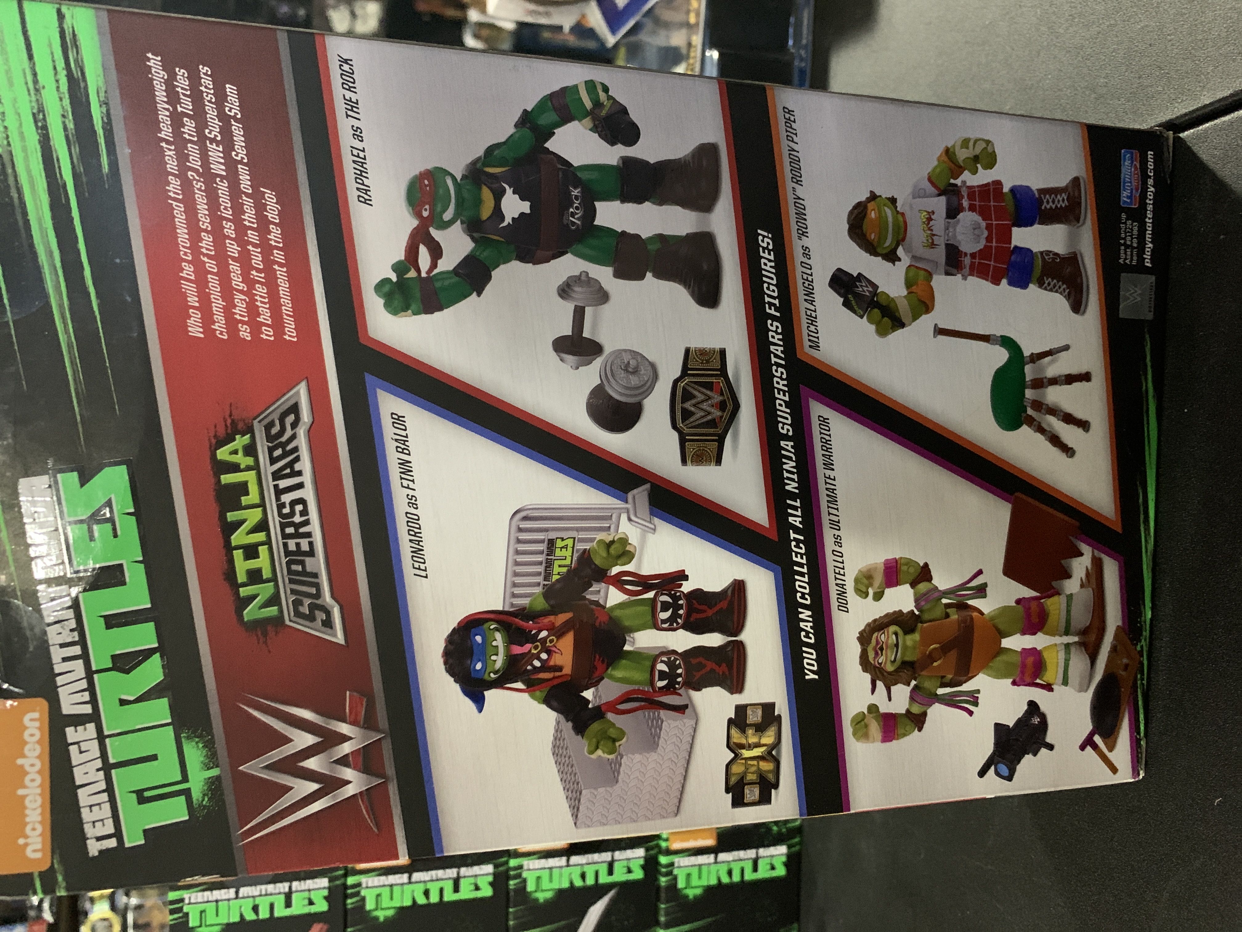 Raphael as The Rock - Playmates Toys (Teenage Mutant Ninja Turtles X WWE) action figure collectible [Barcode 043377918936] - Main Image 2