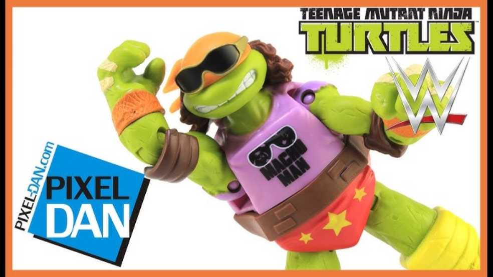 "Macho Man” Michaelangelo  - Viacom (TMNT/WWE Ninja Superstars) action figure collectible [Barcode 043377918882] - Main Image 4