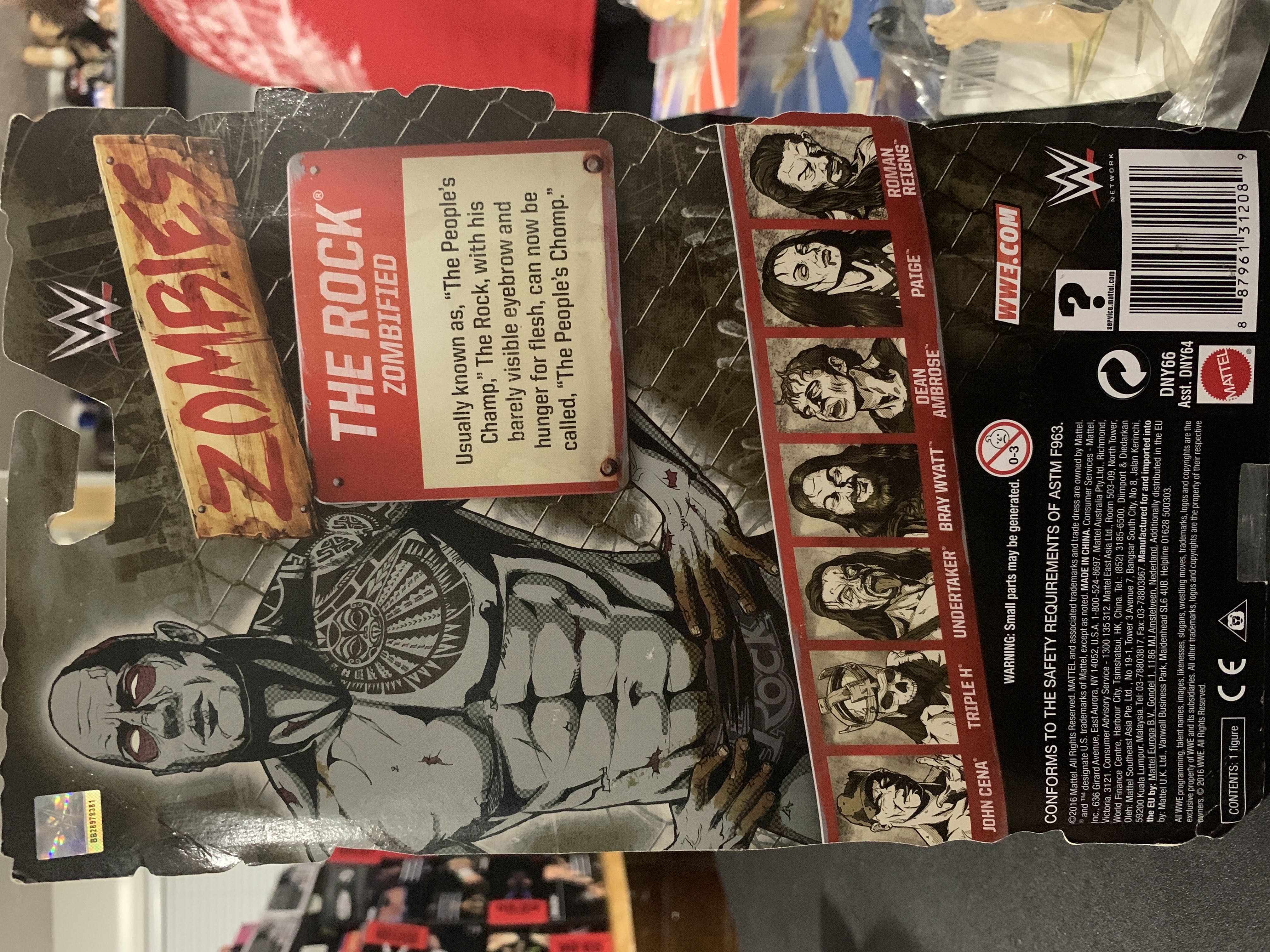 The Rock - Mattel (Zombies) action figure collectible [Barcode 887961312089] - Main Image 2