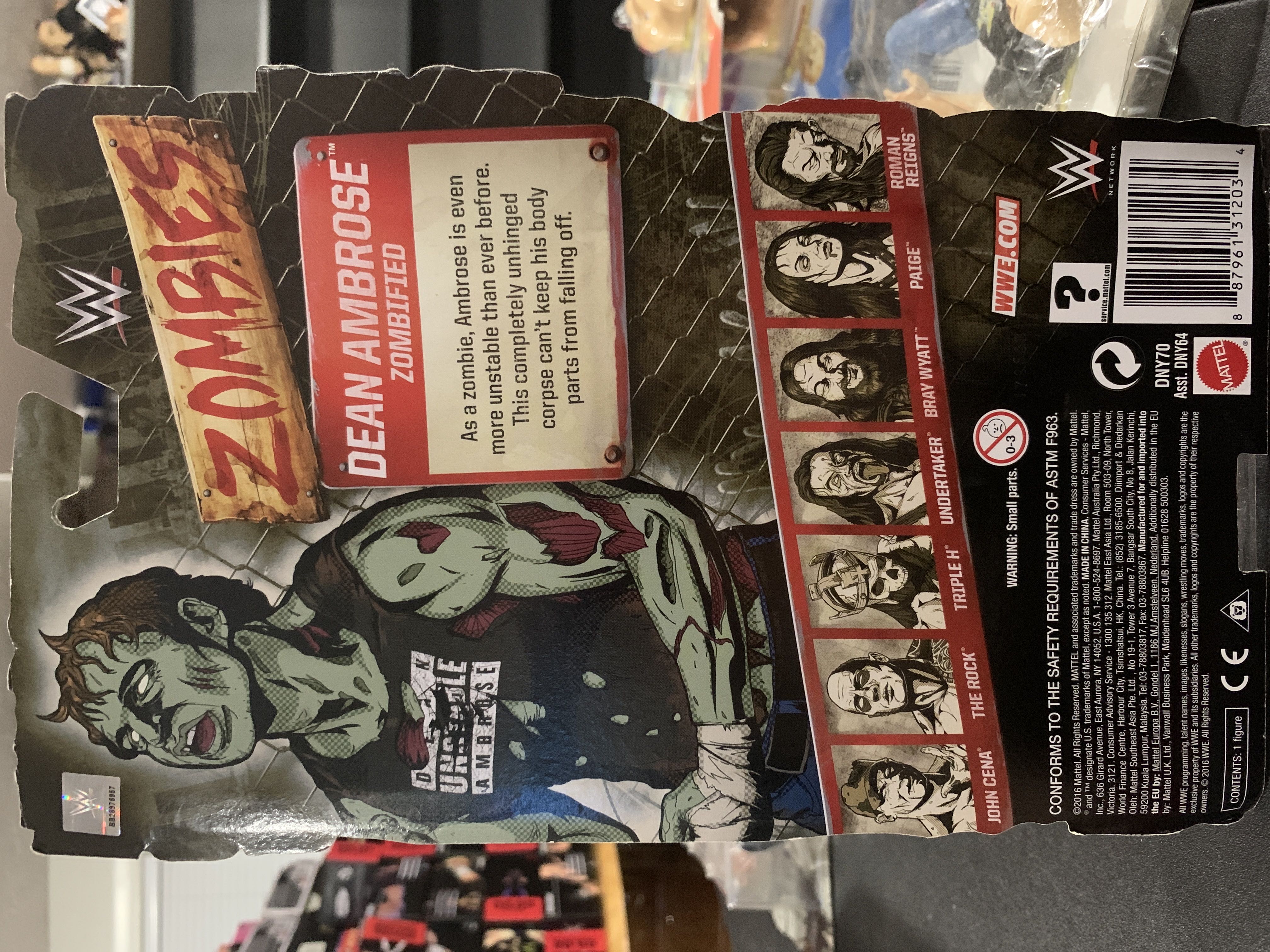 Dean Ambrose - Mattel (Zombies) action figure collectible [Barcode 887961312034] - Main Image 2