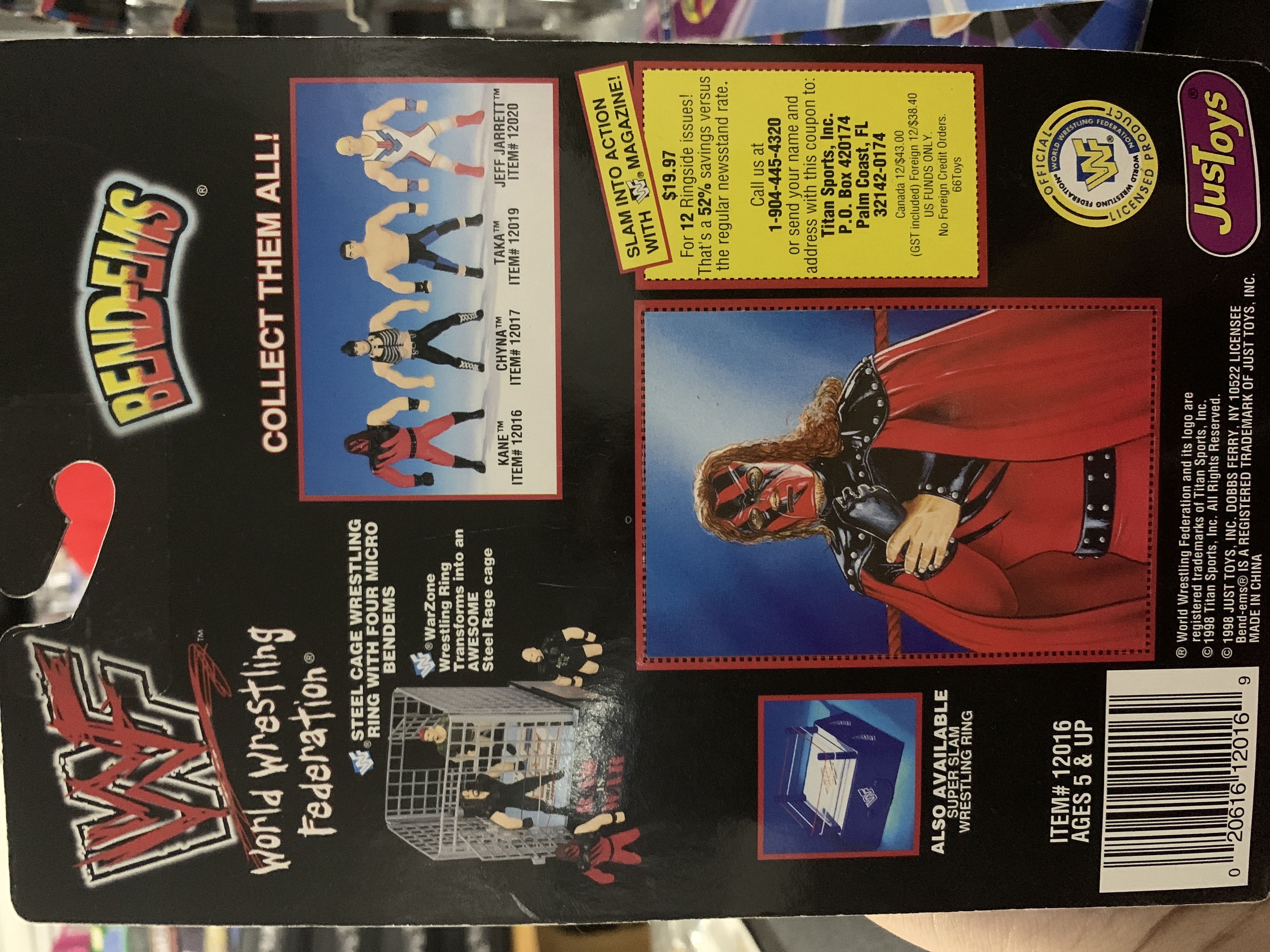 Kane - Justoys (Bend Ems) action figure collectible [Barcode 020616120169] - Main Image 2