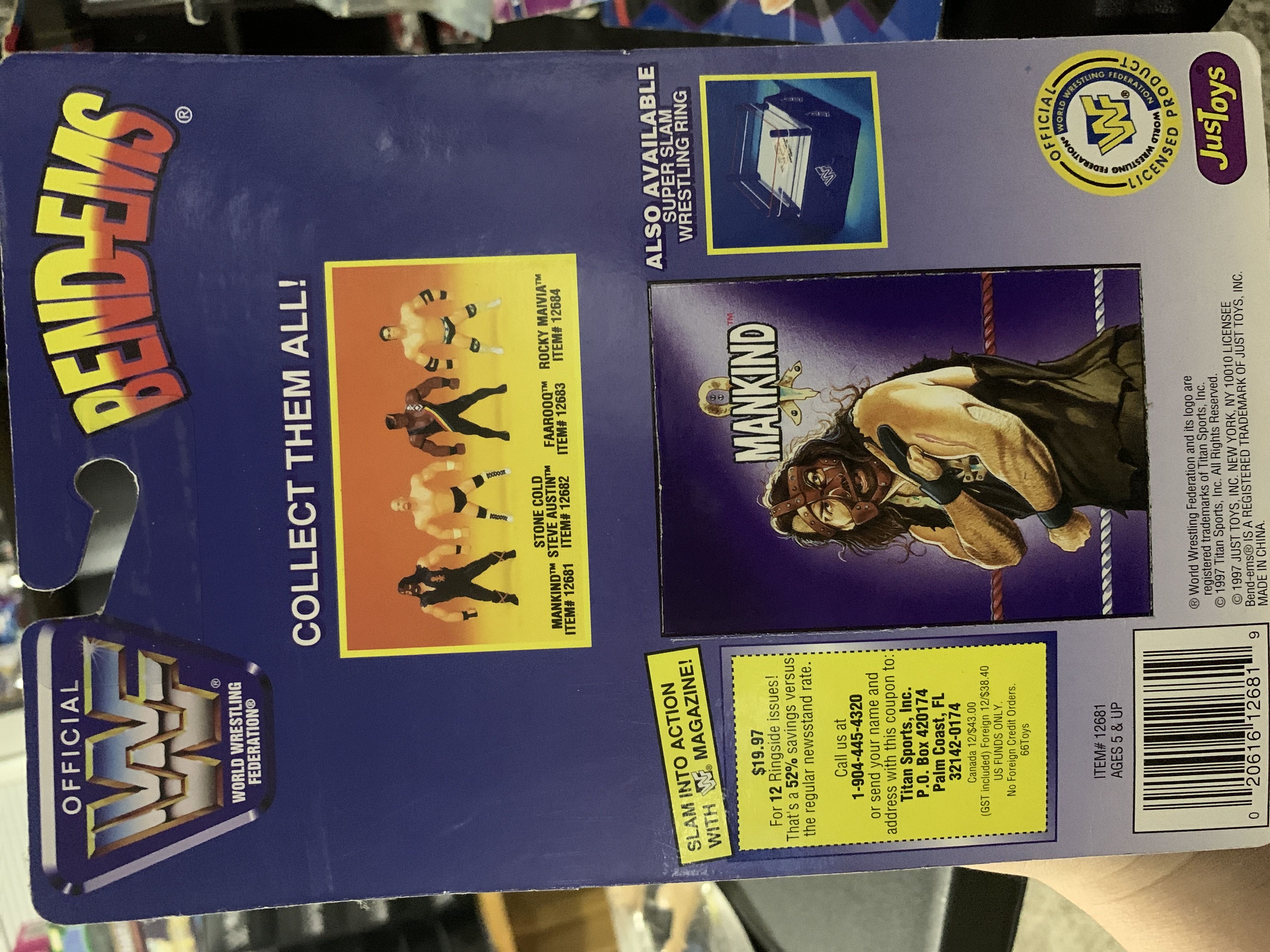 Mankind - Justoys (Bend Ems) action figure collectible [Barcode 020616126819] - Main Image 2