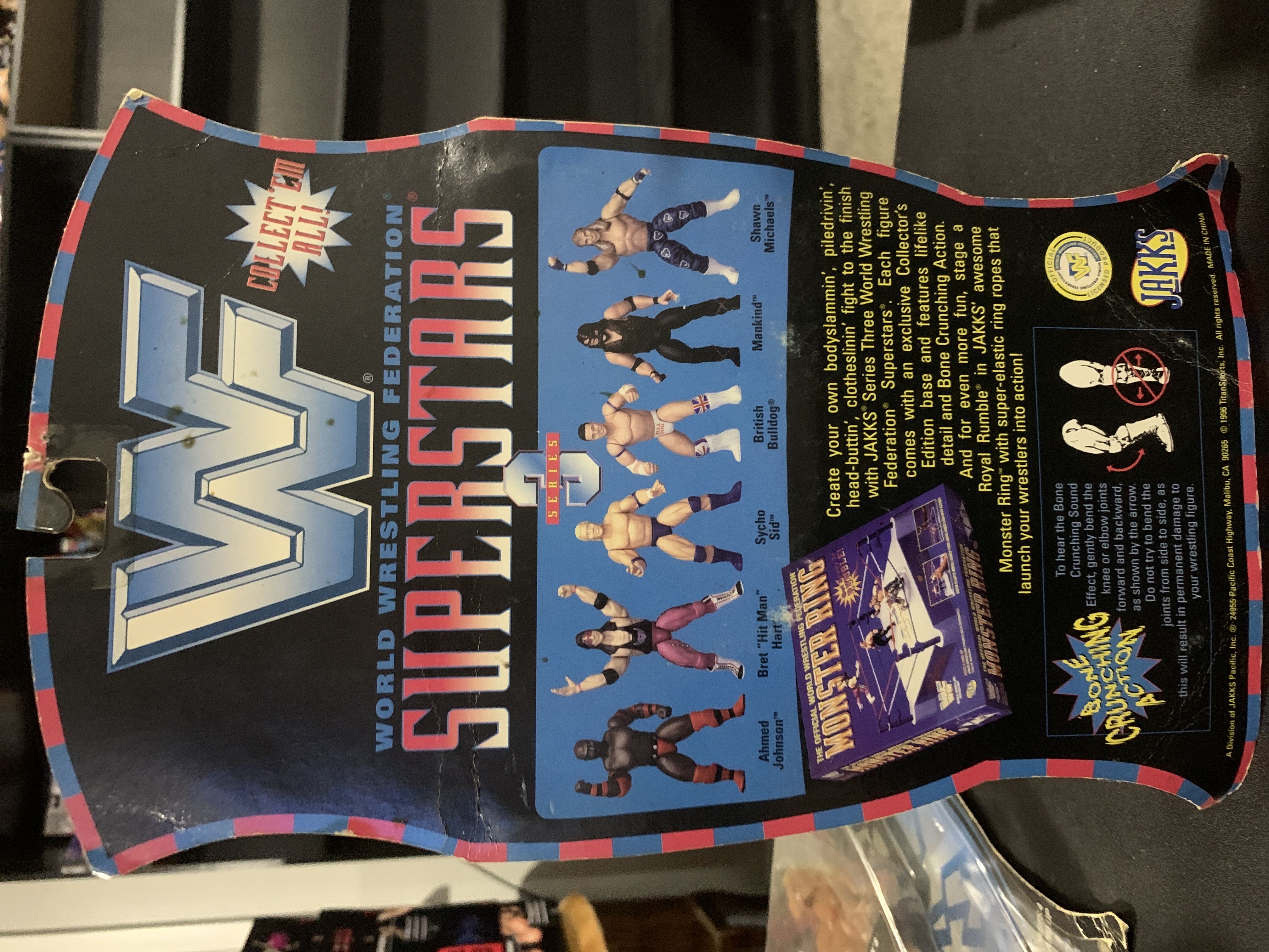 WWE - Ahmed Johnson - Superstars - Series 3 - JAKKS Pacific, Inc. (WWF Superstars) action figure collectible [Barcode 039897805023] - Main Image 2