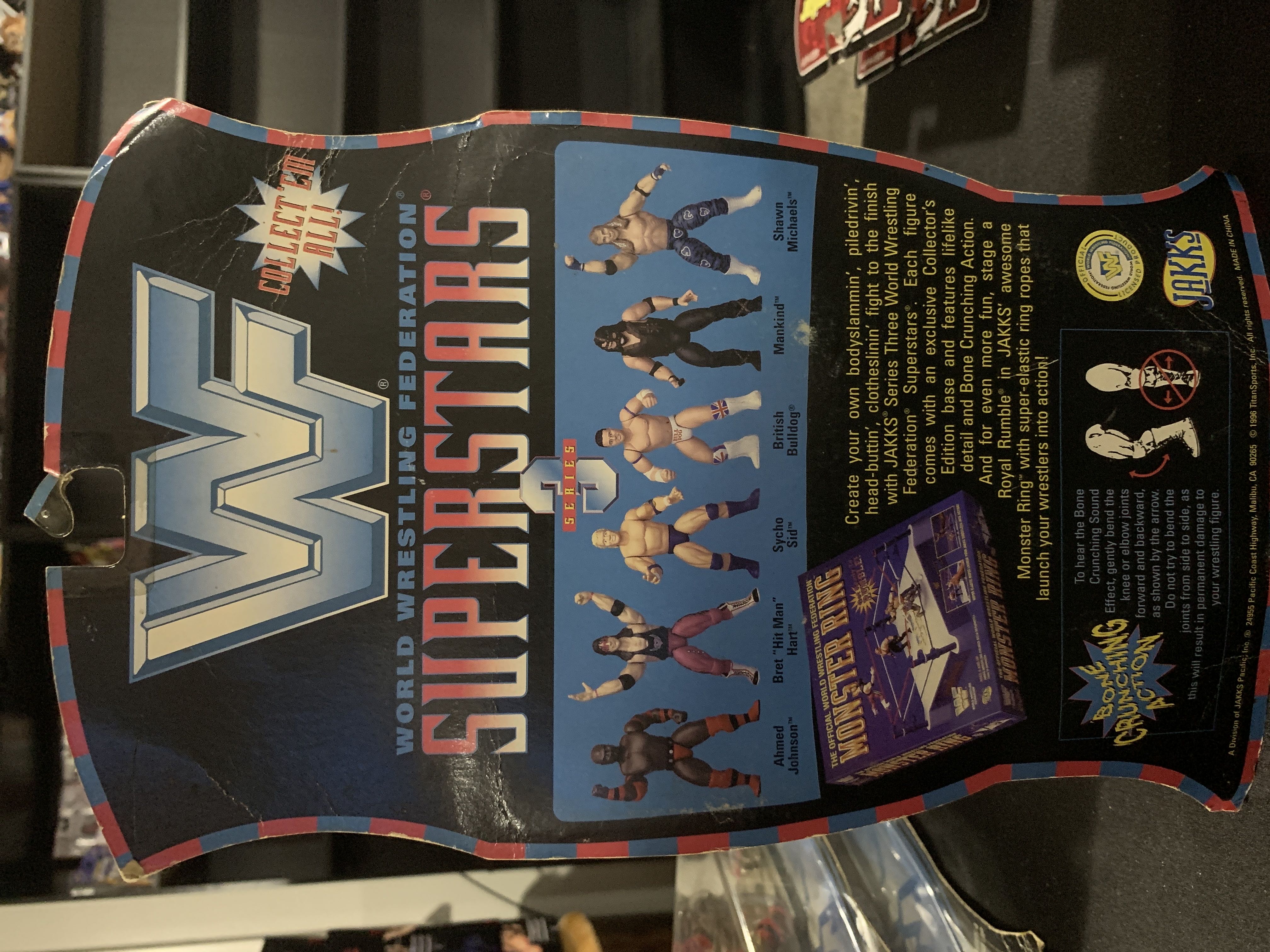 WWF Jakks Pacific BCA Superstars Series 3: British Bulldog - WWF Jakks Pacific BCA (WWF Jakks Pacific BCA Superstars Series 3) action figure collectible [Barcode 039897805030] - Main Image 2