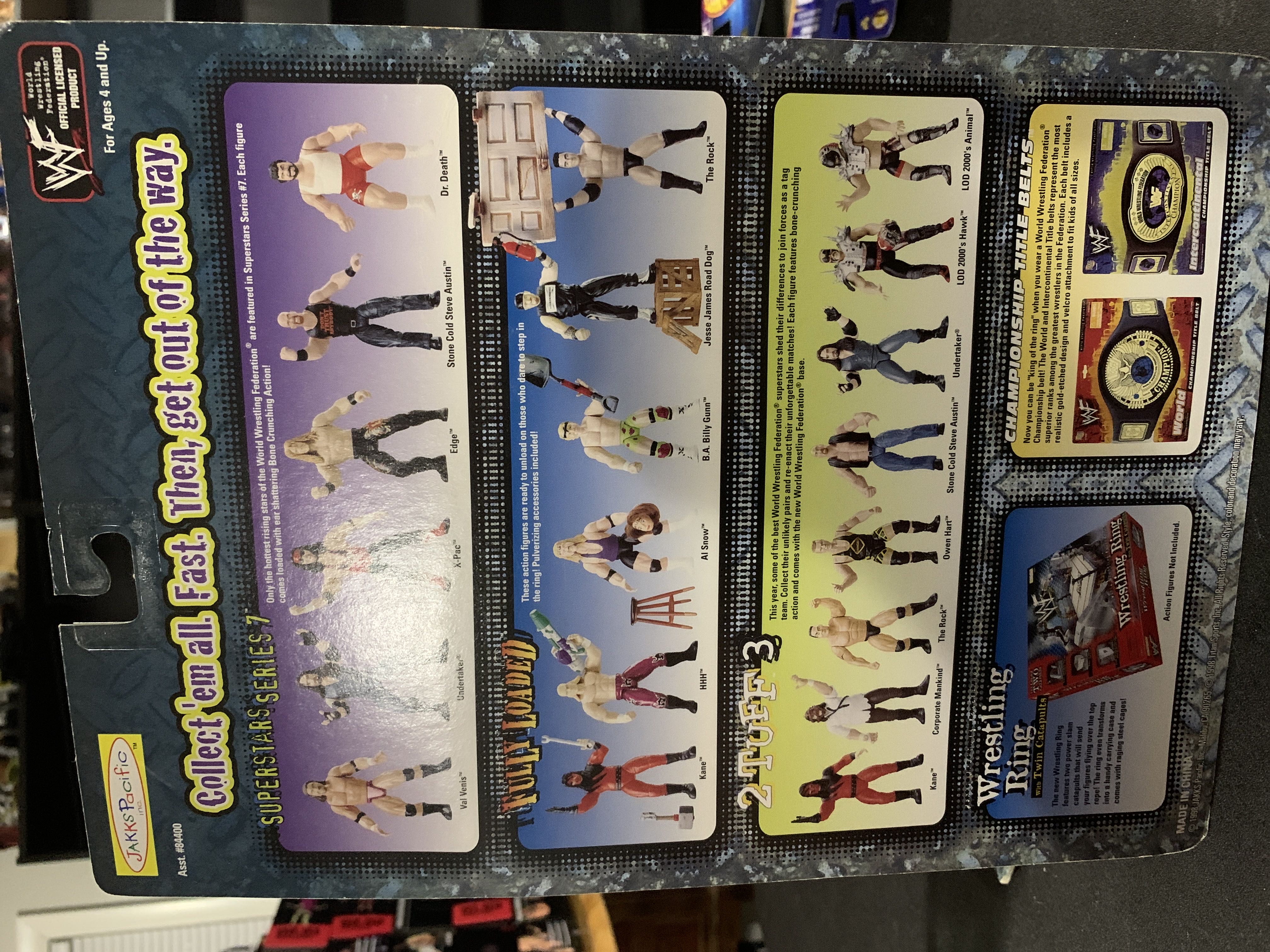 Stone Cold Steve Austin - JAKKS Pacific, Inc. (WWF Superstars Series 7) action figure collectible [Barcode 039897844015] - Main Image 2