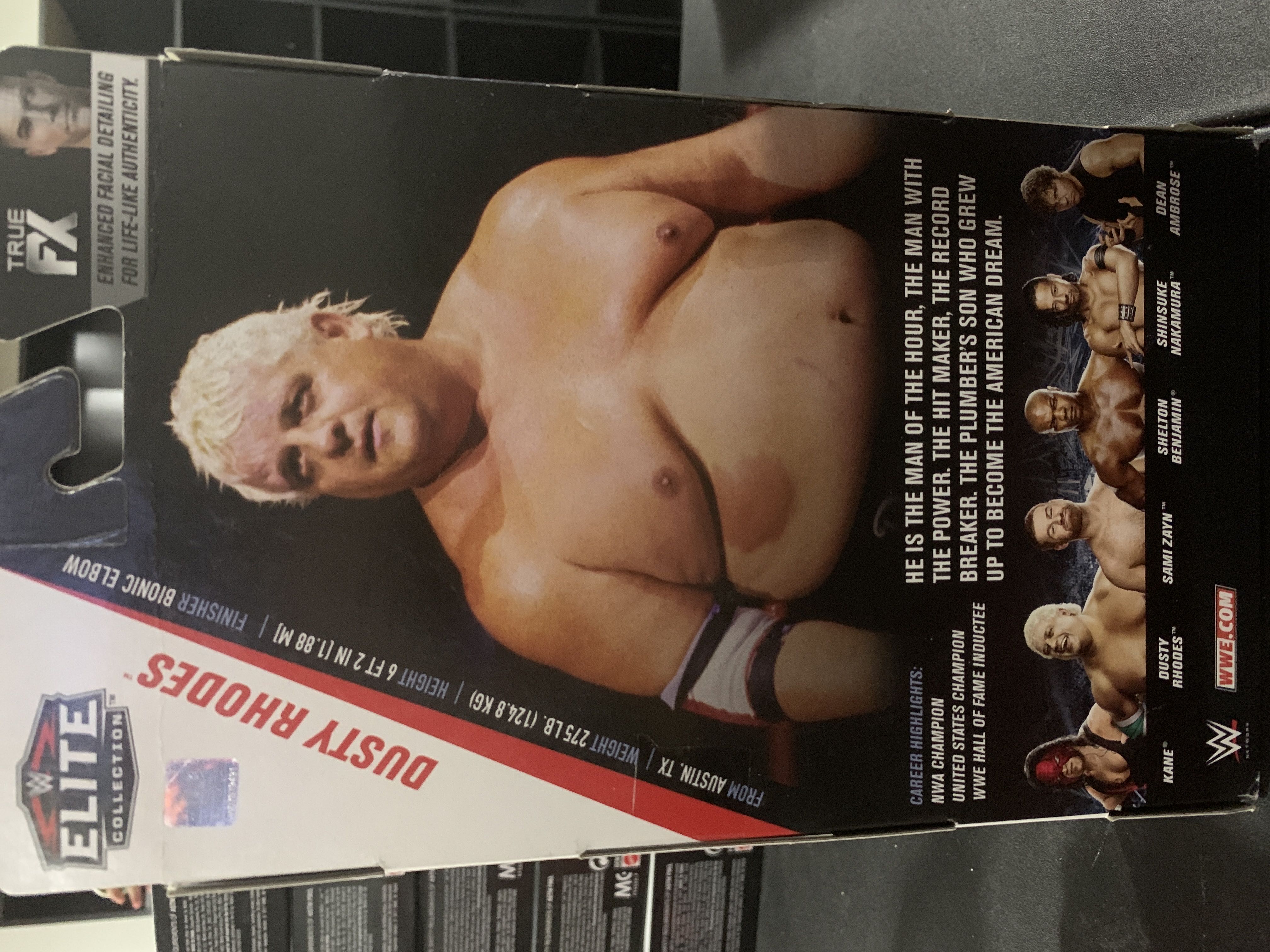 WWW Elite Collection Dusty Rhodes Series 63 - Mattel Wwe (WWE Elite Collection 63) action figure collectible [Barcode 887961729955] - Main Image 2