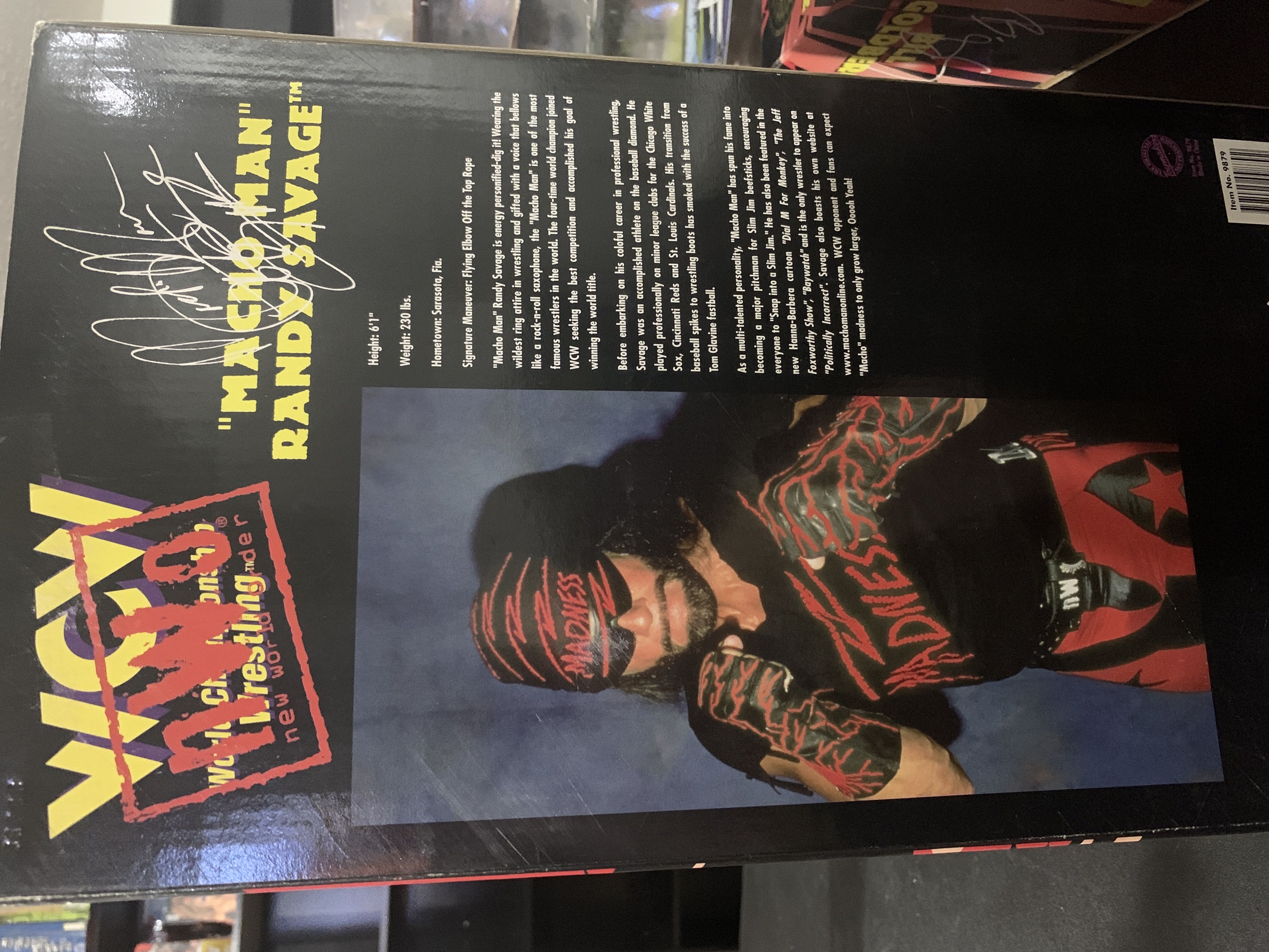 Macho Man Randy Savage - Original San Francisco Toymakers Inc (WCW Poseable Action Figure) action figure collectible [Barcode 747005098792] - Main Image 2