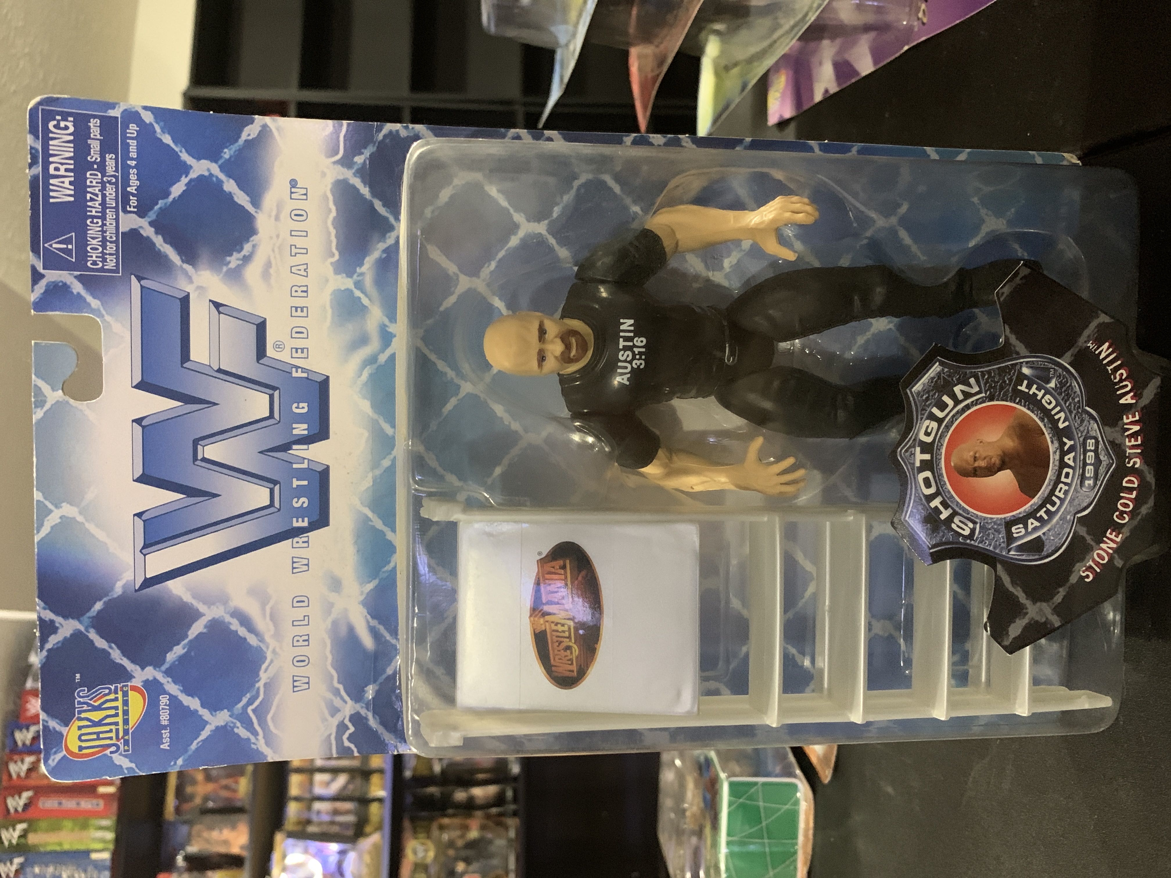 Stone Cold Steve Austin - Jakks Shotgun Saturday Night - Jakks Pacific (WWF Shotgun Saturday Night 1998) action figure collectible [Barcode 039897807935] - Main Image 1