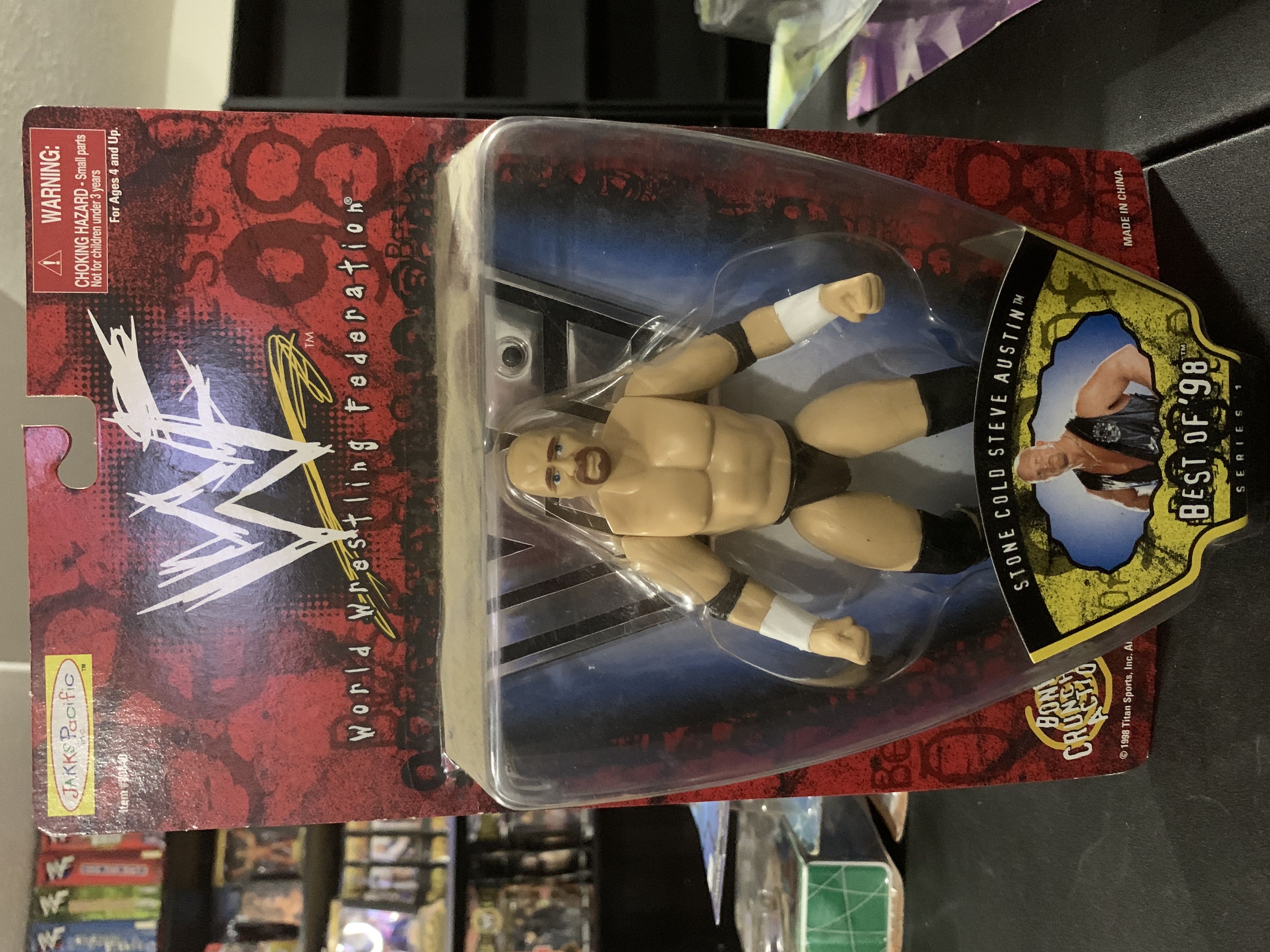 Stone Cold Steve Austin - JAKKS Pacific, Inc. (WWF) action figure collectible [Barcode 039897808413] - Main Image 1