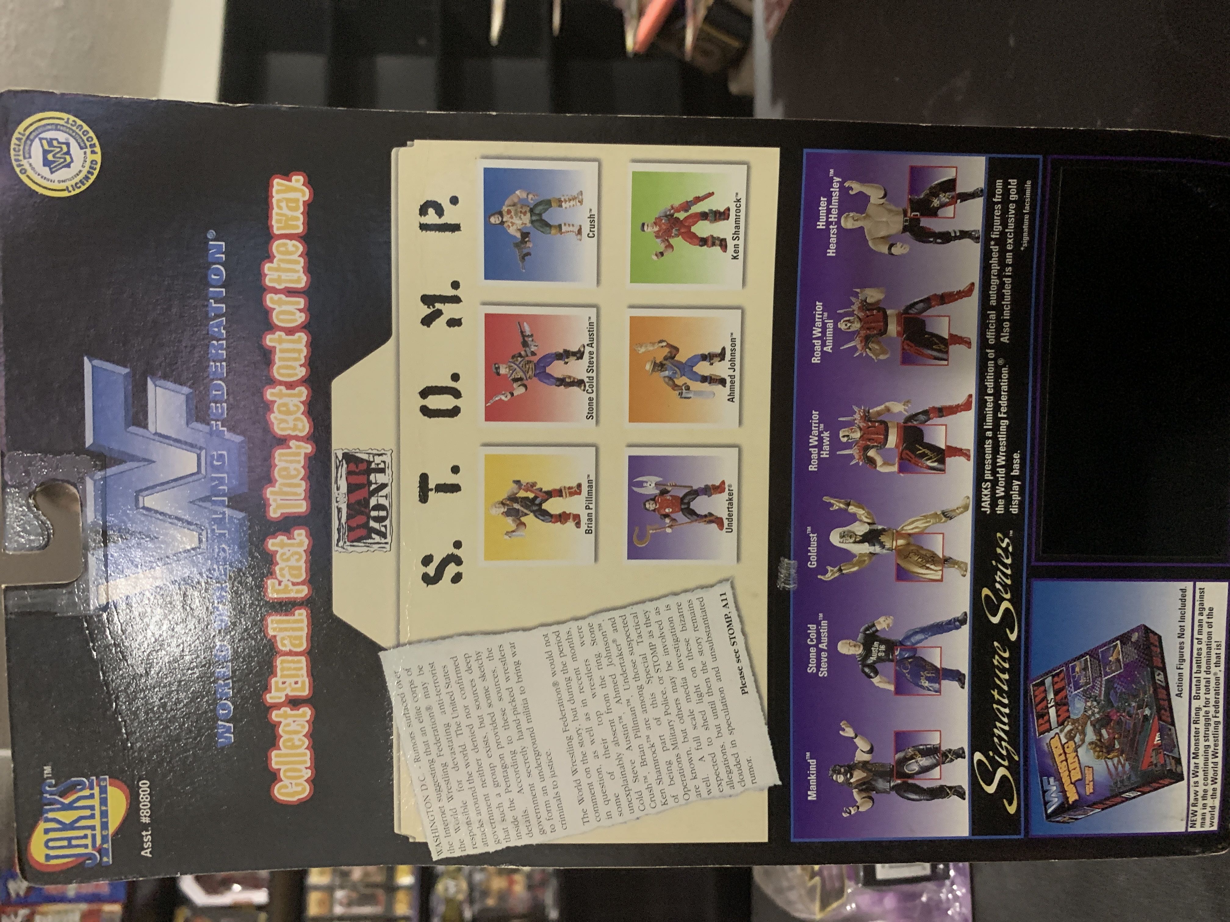 Jakks STOMP - Brian Pillman - JAKKS Pacific, Inc. (WWF S.T.O.M.P. Series 1) action figure collectible [Barcode 039897808024] - Main Image 2