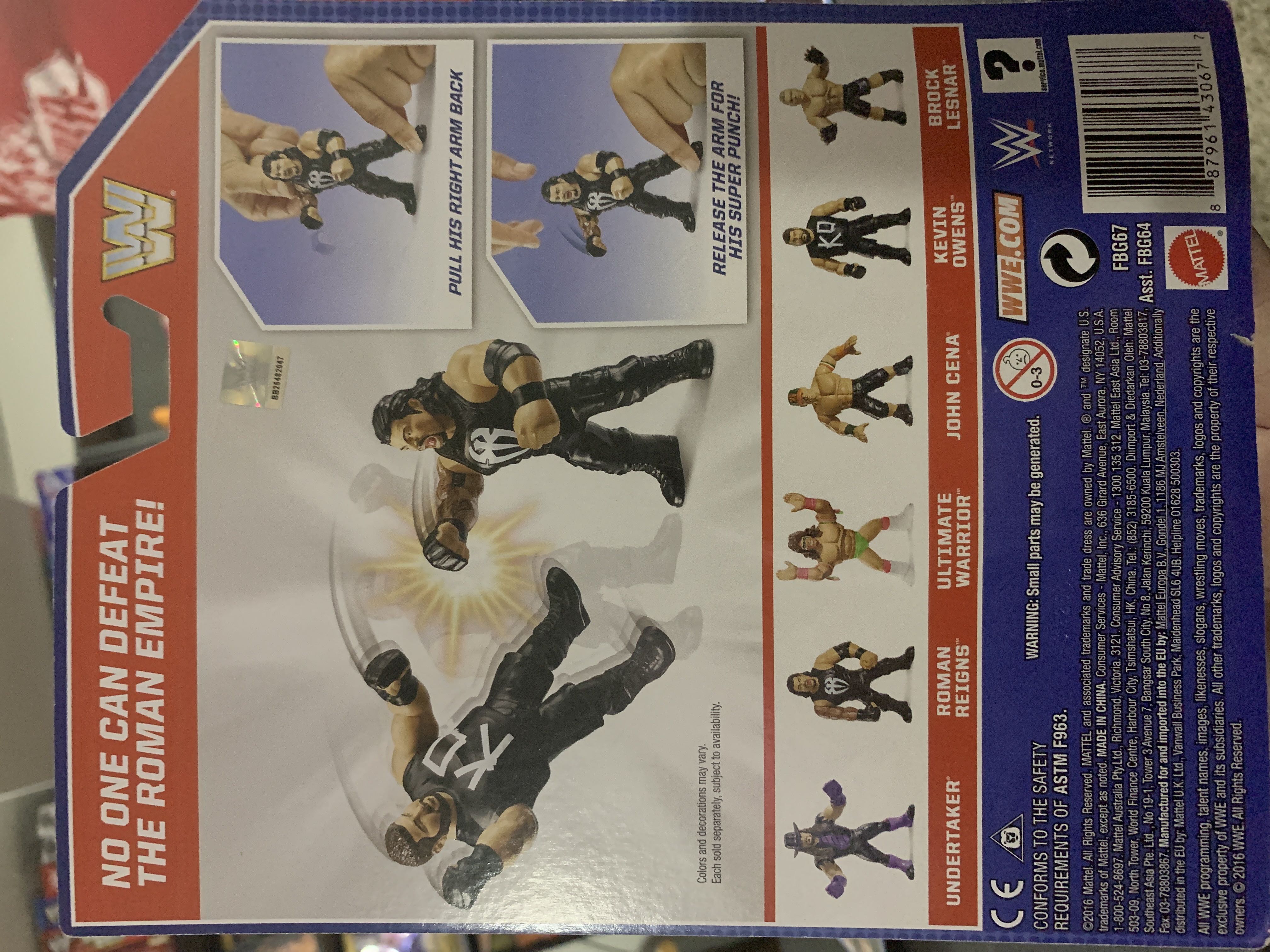 Roman Reigns - Mattel (WWF: Mattel Retro) action figure collectible [Barcode 887961430677] - Main Image 2