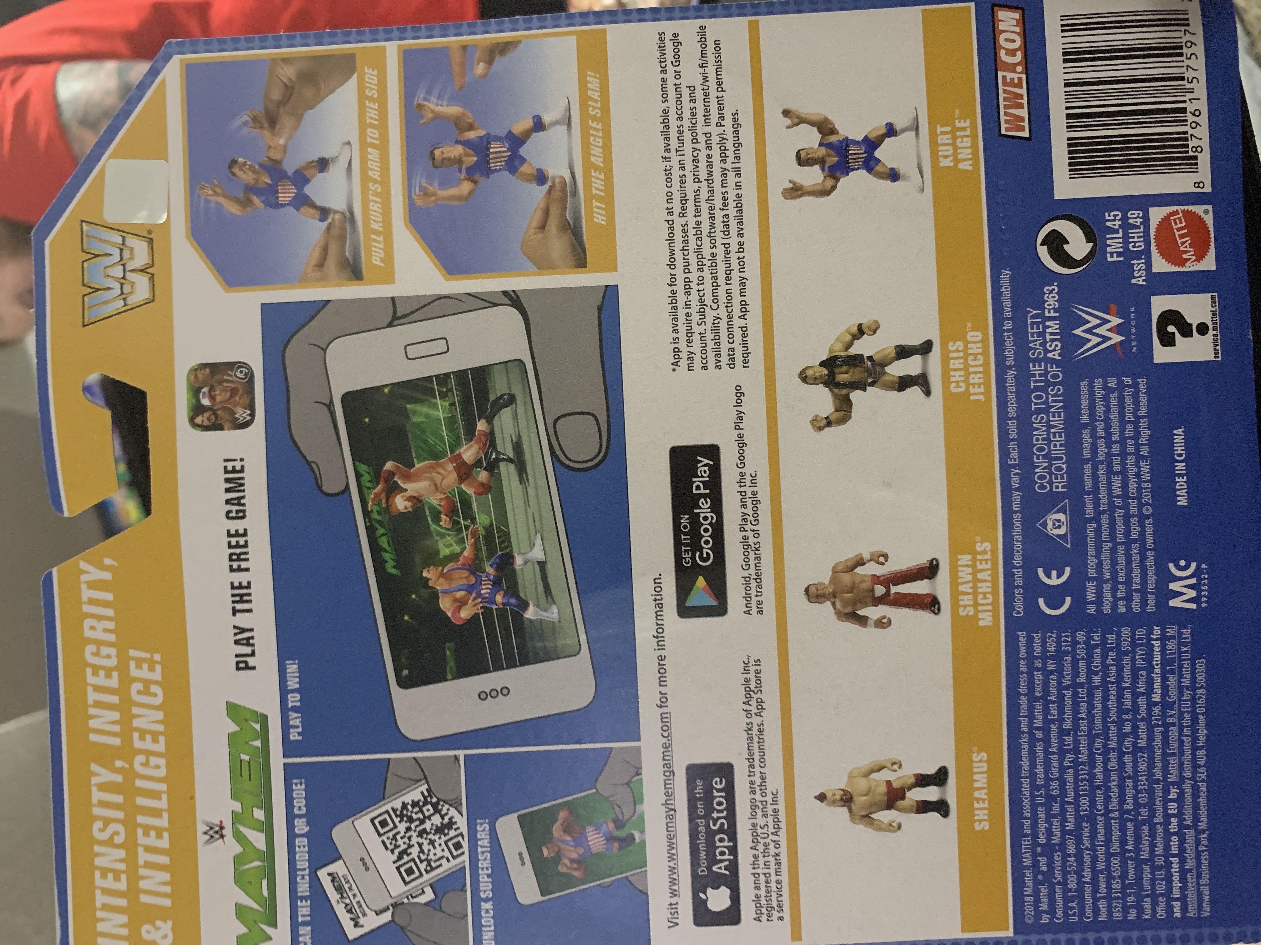 WWE Mattel Retro Series 7 Kurt Angle - Mattel (WWE Retro Series 7) action figure collectible [Barcode 887961575972] - Main Image 2