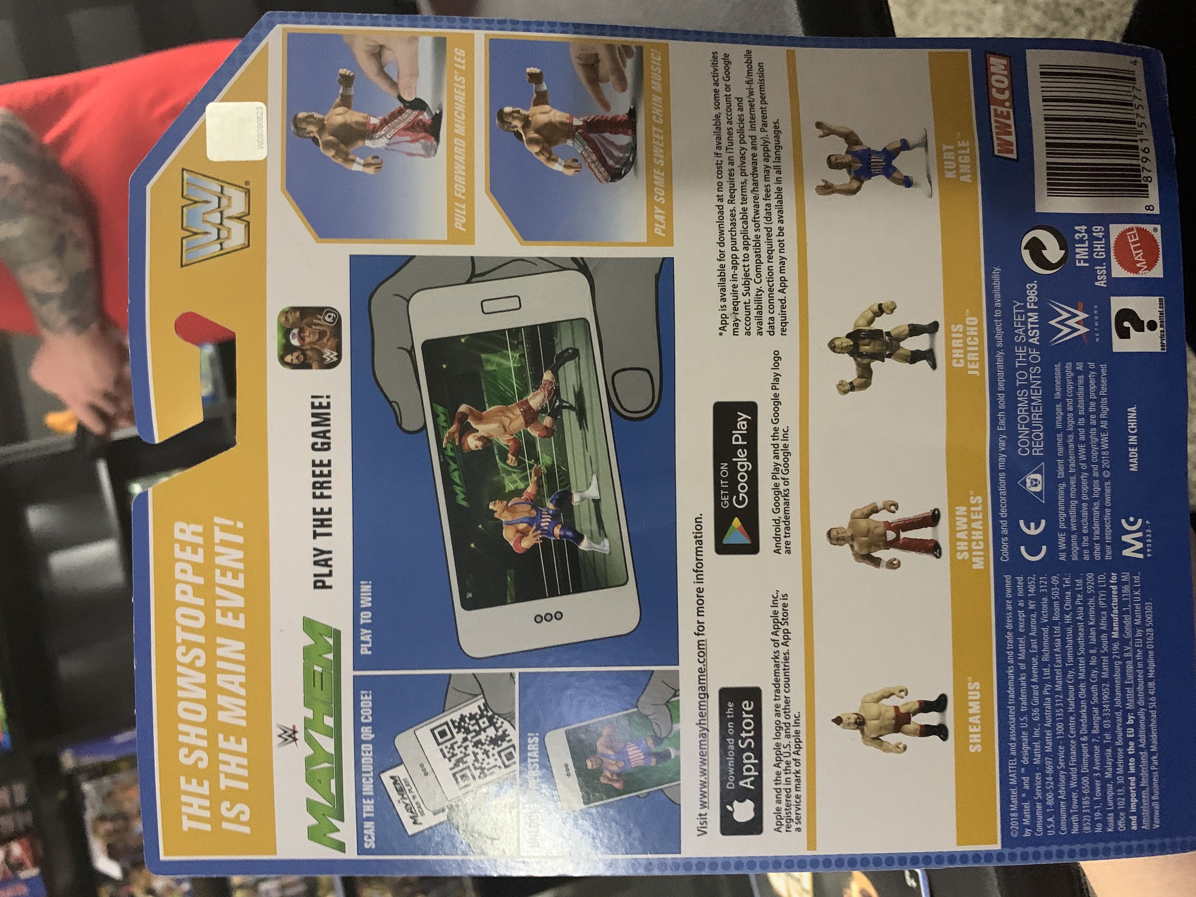 WWE Mattel Retro Series 7 Shawn Michaels - Mattel (WWE Retro Series 7) action figure collectible [Barcode 887961575774] - Main Image 2