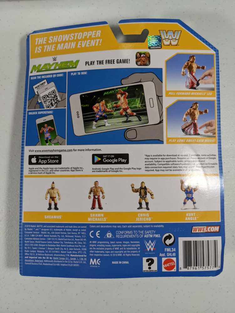 WWE Mattel Retro Series 7 Shawn Michaels - Mattel (WWE Retro Series 7) action figure collectible [Barcode 887961575774] - Main Image 4