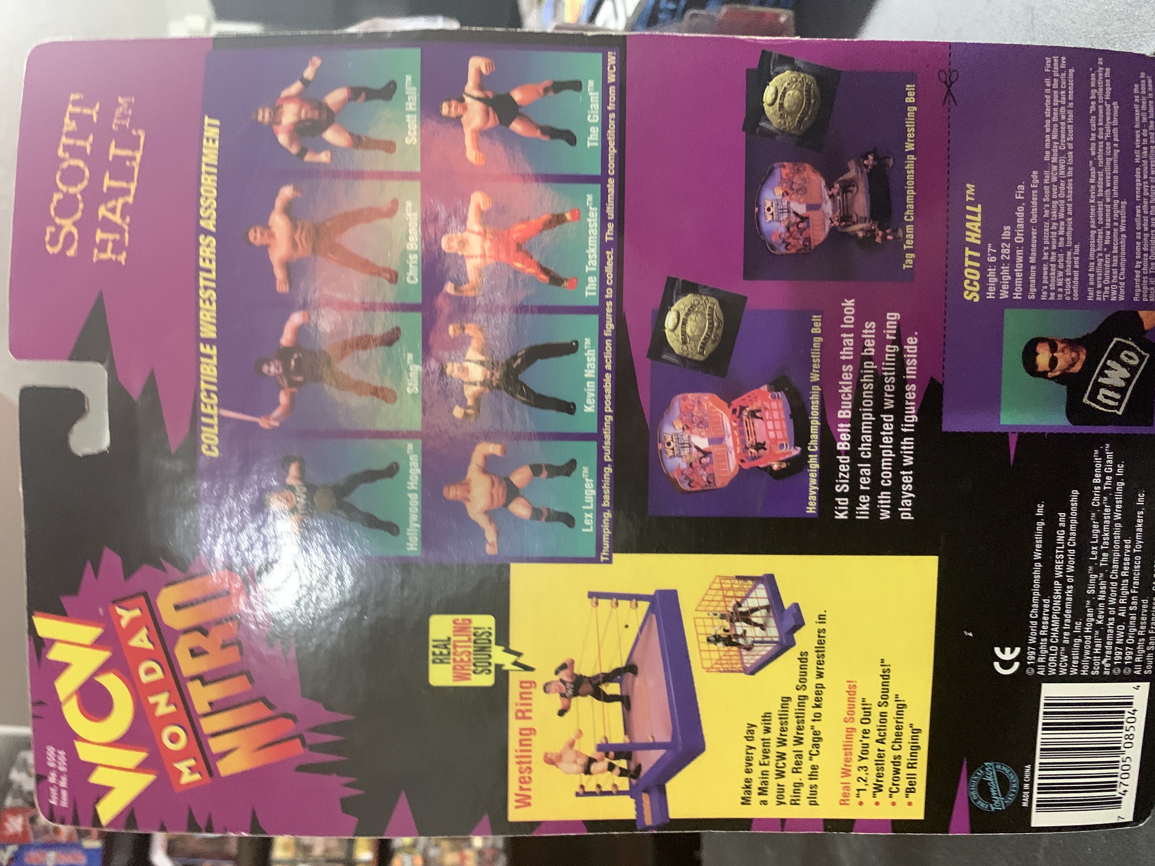 WCW OSFTM Vibrating Wrestlers Series: Scott Hall - WCW Original San Francisco Toymakers Inc. (WCW OSFTM Vibrating Wrestlers Series) action figure collectible [Barcode 747005085044] - Main Image 2