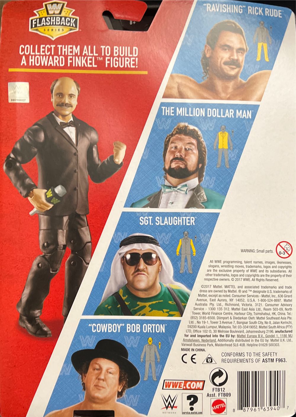 WWE Sgt. Slaughter - Mattel (Basics) action figure collectible [Barcode 887961639407] - Main Image 2