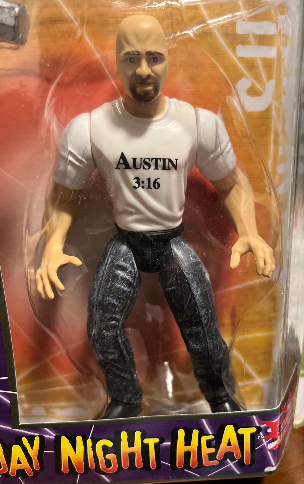 Jakks/WWF Stone Cold Steve Austin - JAKKS Pacific, Inc. (WWF Sunday Night Heat) action figure collectible [Barcode 039897804859] - Main Image 3