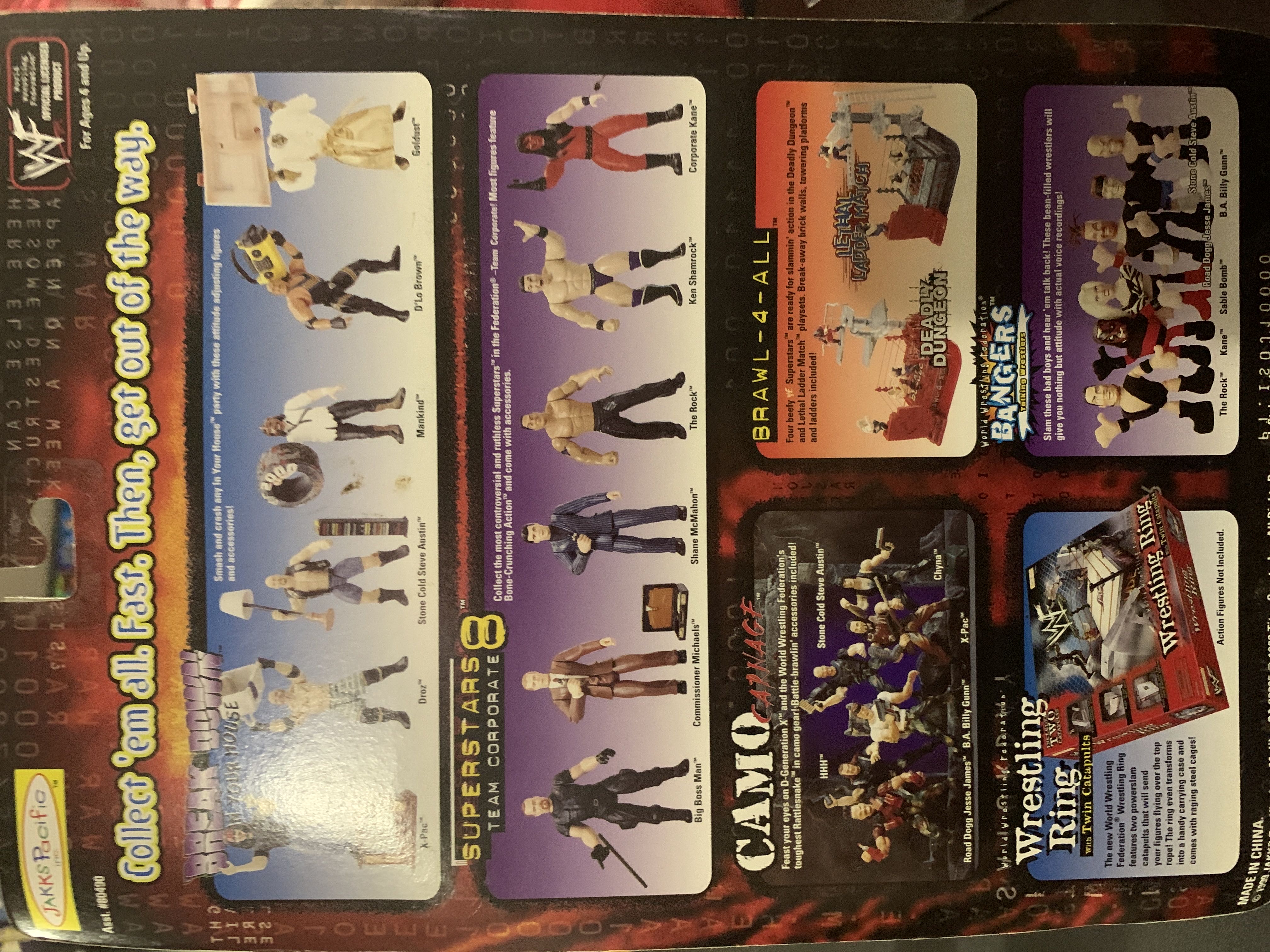 WWF Jakks Pacific BCA Raw Is War Series: “Stone Cold” Steve Austin - WWF Jakks Pacific BCA (WWF Jakks Pacific BCA Raw Is War Series) action figure collectible [Barcode 039897804927] - Main Image 2