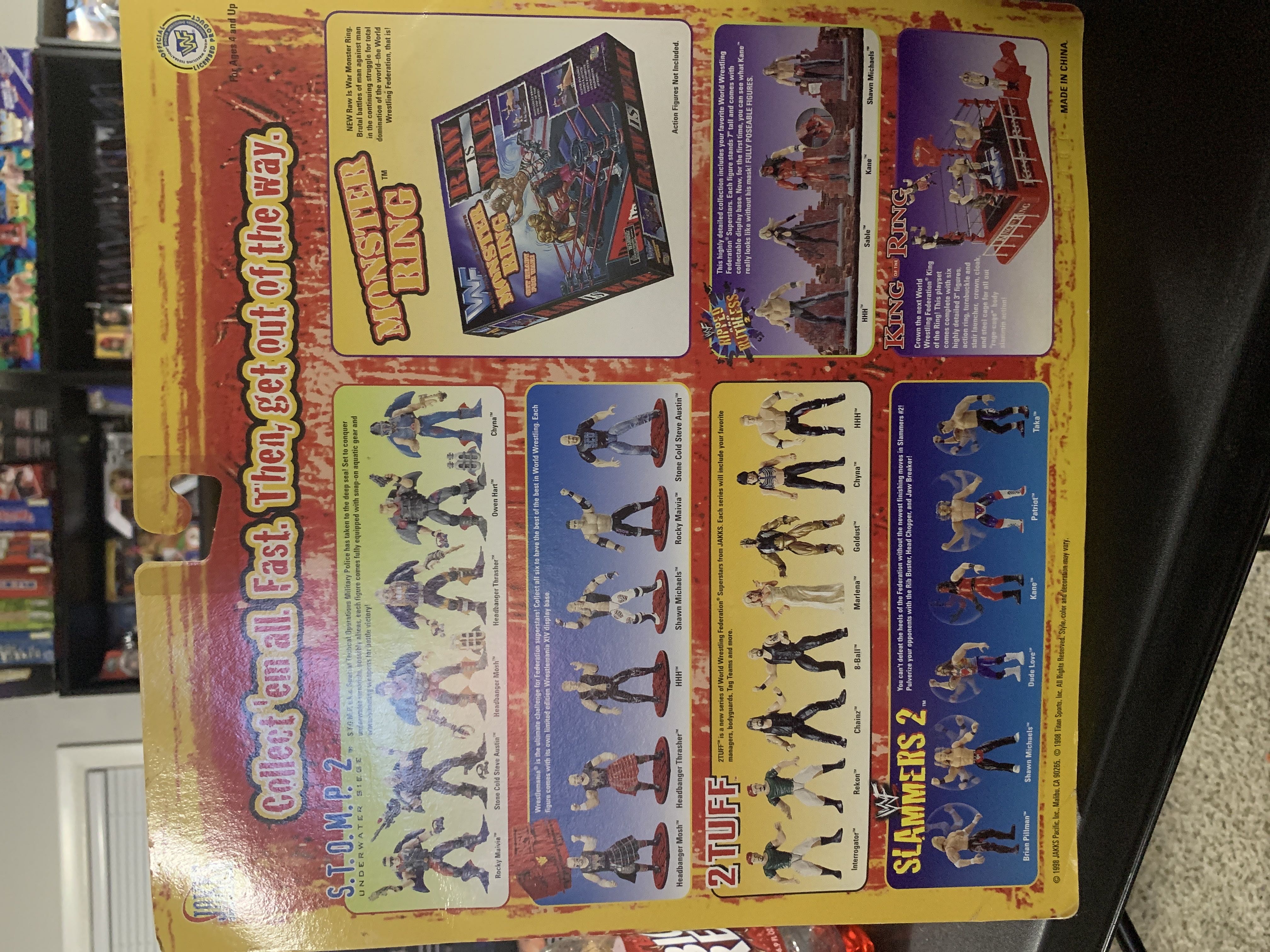 The Undertaker Vs. Kane Jakks WWF - WWF Jakks Pacific BCA (WWF Jakks Pacific BCA Grudge Match 2 Pack Series) action figure collectible [Barcode 039897822204] - Main Image 2