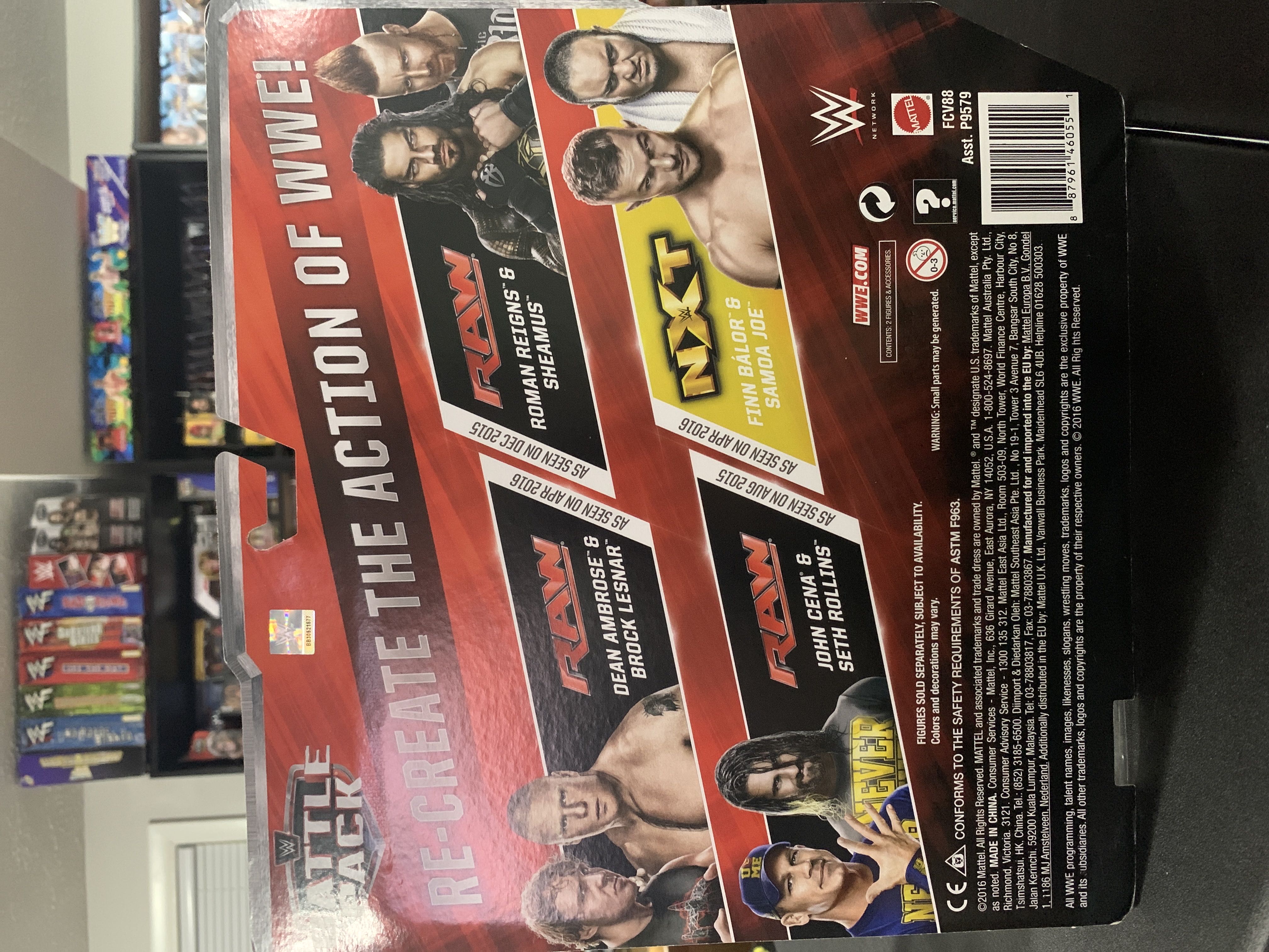 John Cena And Seth Rollins - Mattel (Basics) action figure collectible [Barcode 887961460551] - Main Image 2