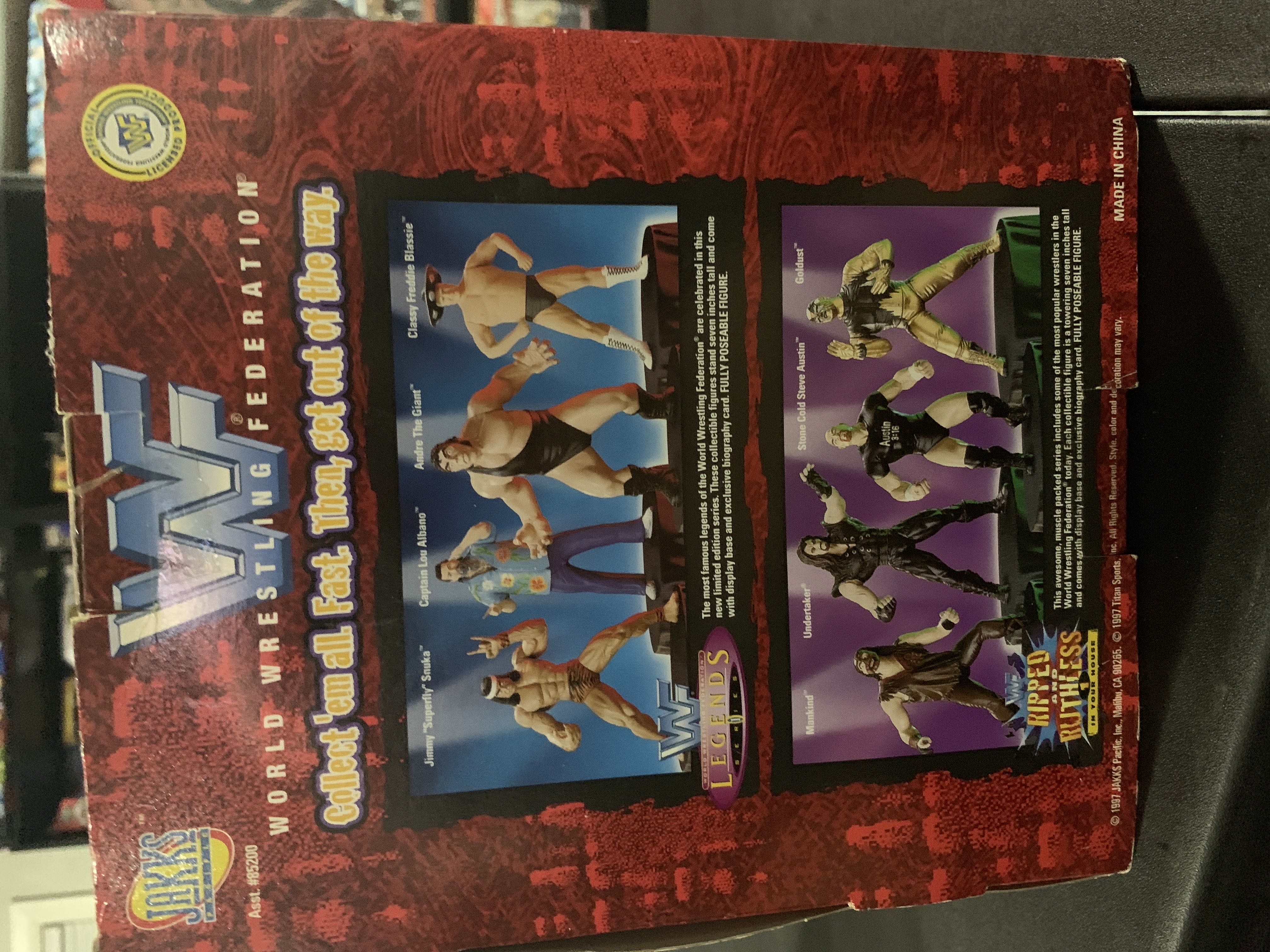 WWF Jakks Pacific BCA Ripped And Ruthless Series 1 “In Your House”: Mankind - WWF Jakks Pacific BCA (WWF Jakks Pacific BCA Ripped And Ruthless Series 1 “In Your House”) action figure collectible [Barcode 039897852027] - Main Image 2